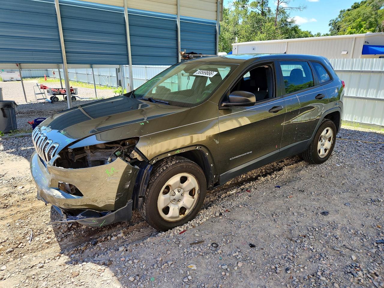2014 Jeep Cherokee Sport Brown vin: 1C4PJLAB6EW226111