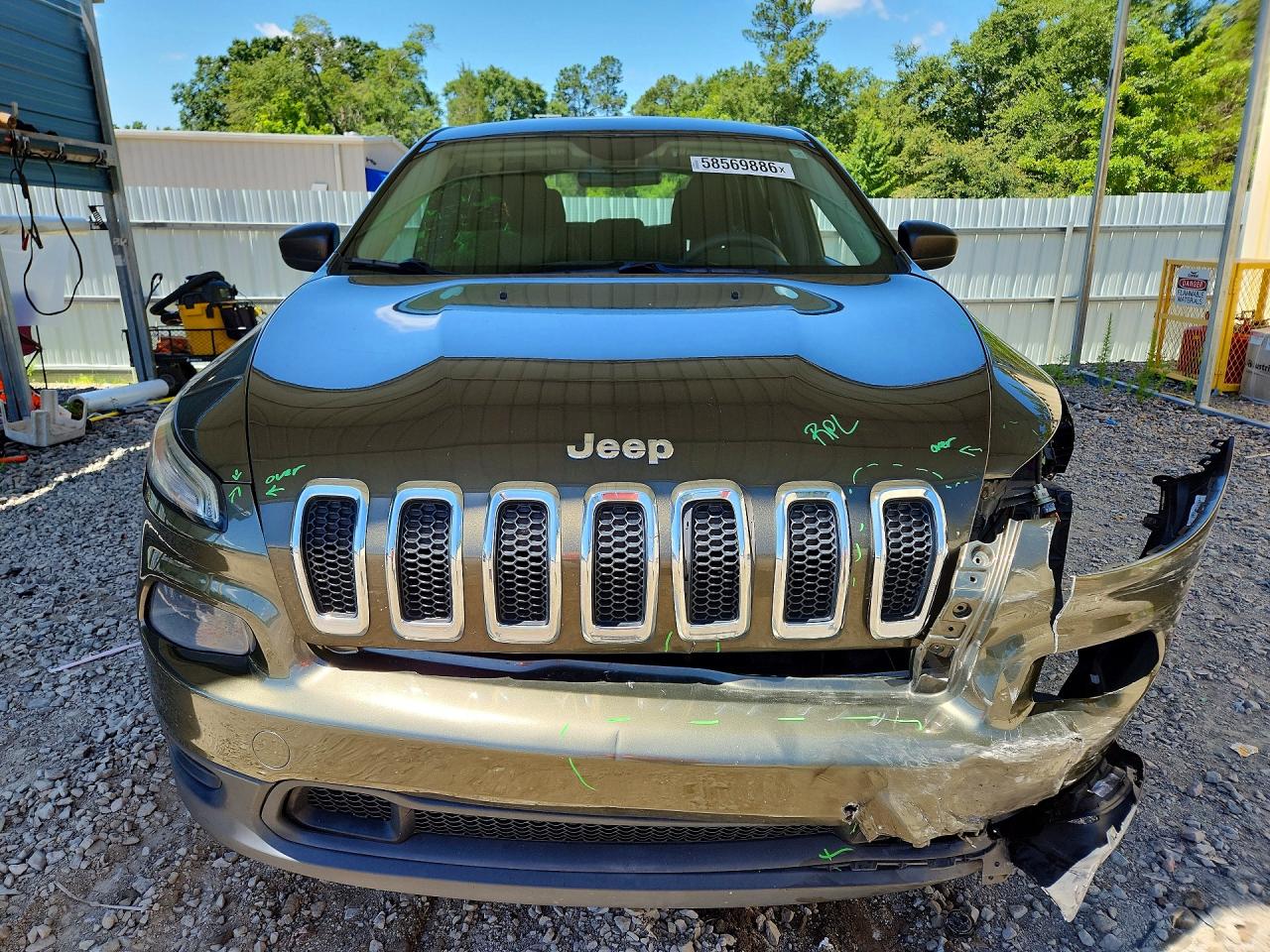 2014 Jeep Cherokee Sport Brown vin: 1C4PJLAB6EW226111