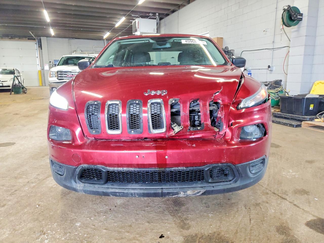 2015 Jeep Cherokee Sport Red vin: 1C4PJLAB6FW596749