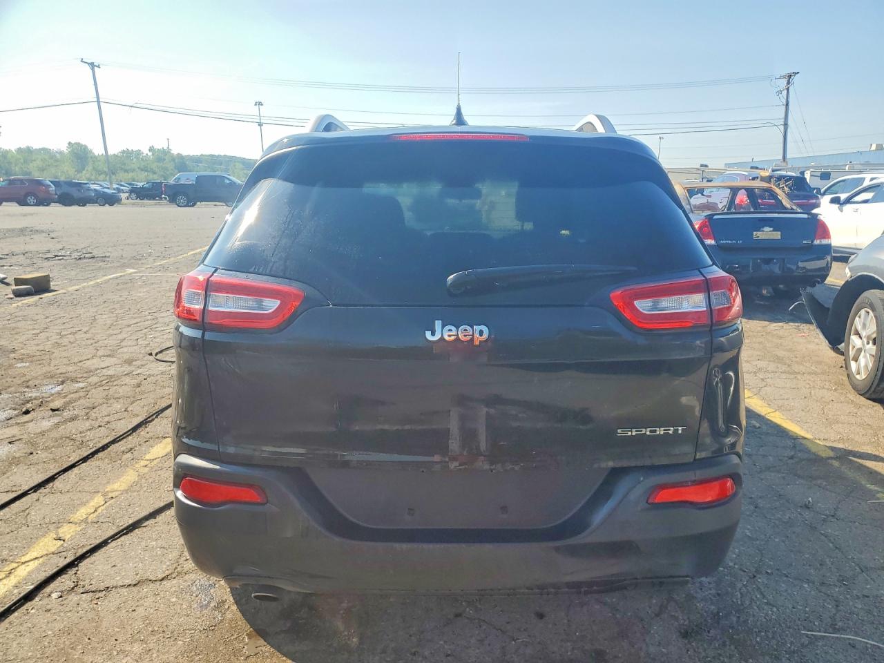 2015 Jeep Cherokee Sport Black vin: 1C4PJLAB7FW620587