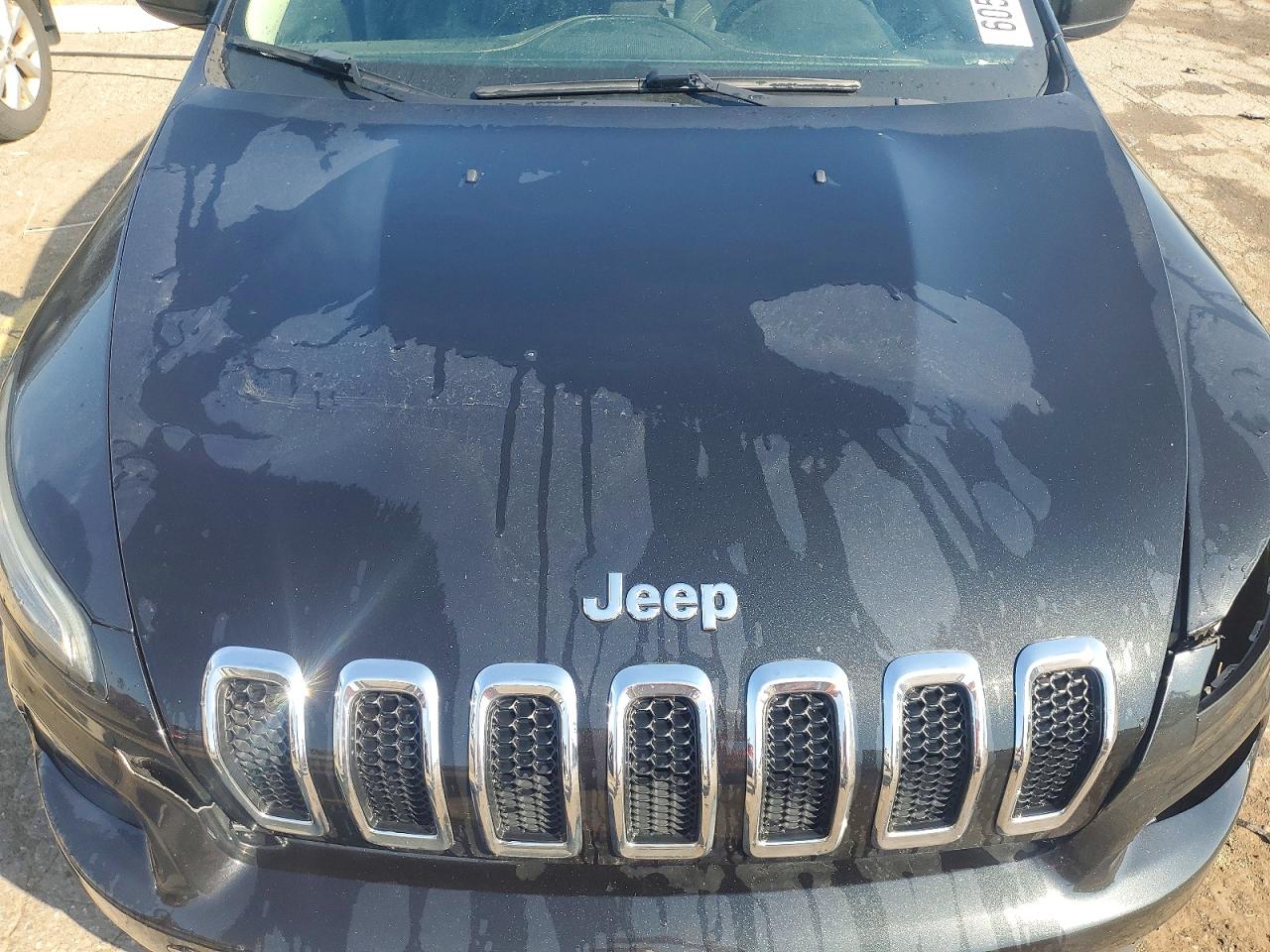 2015 Jeep Cherokee Sport Black vin: 1C4PJLAB7FW620587