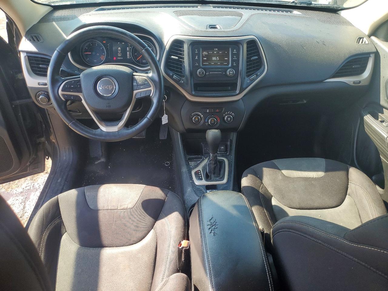 2015 Jeep Cherokee Sport Black vin: 1C4PJLAB7FW620587