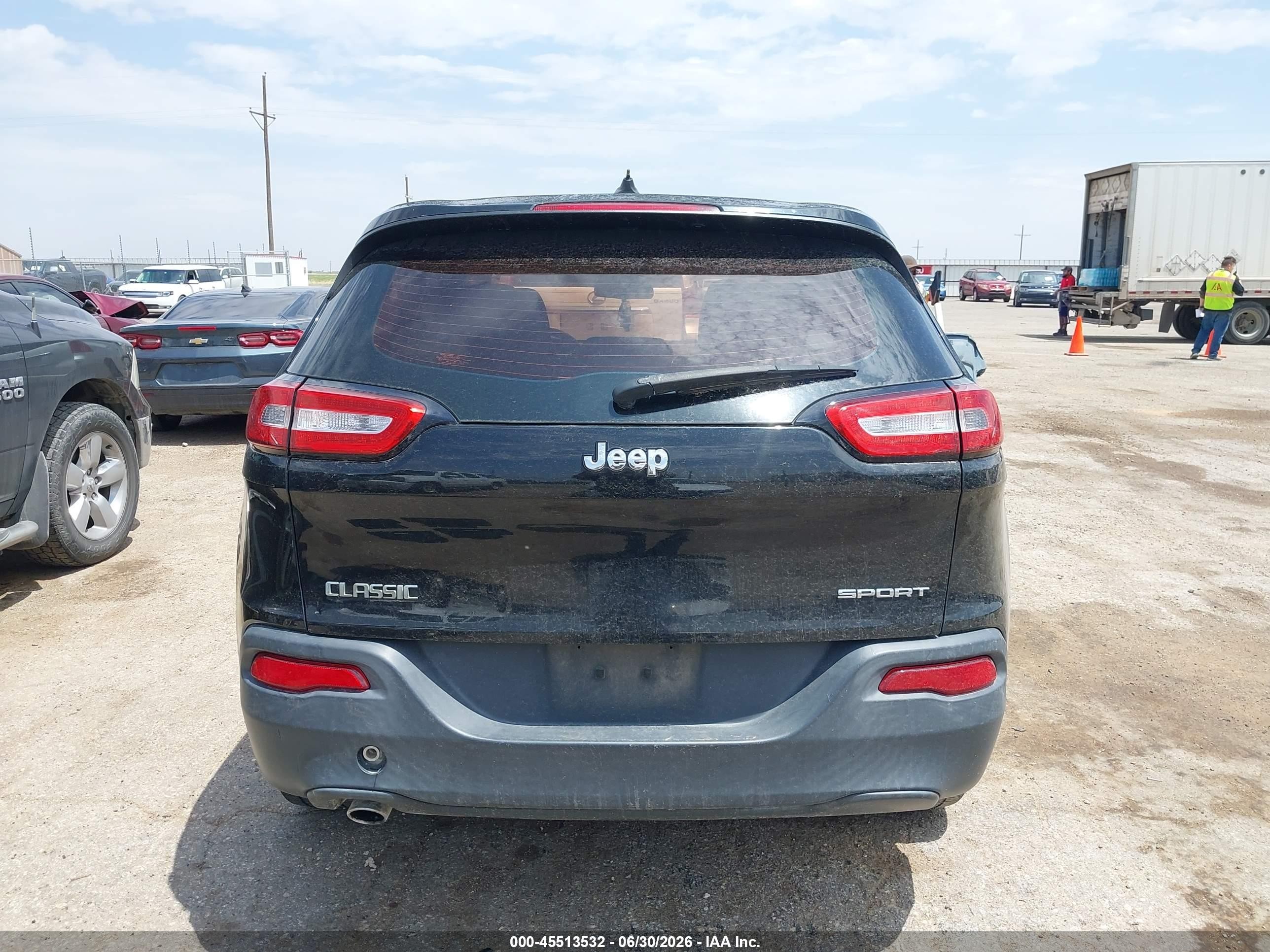 2015 Jeep Cherokee Sport Black vin: 1C4PJLAB7FW762437