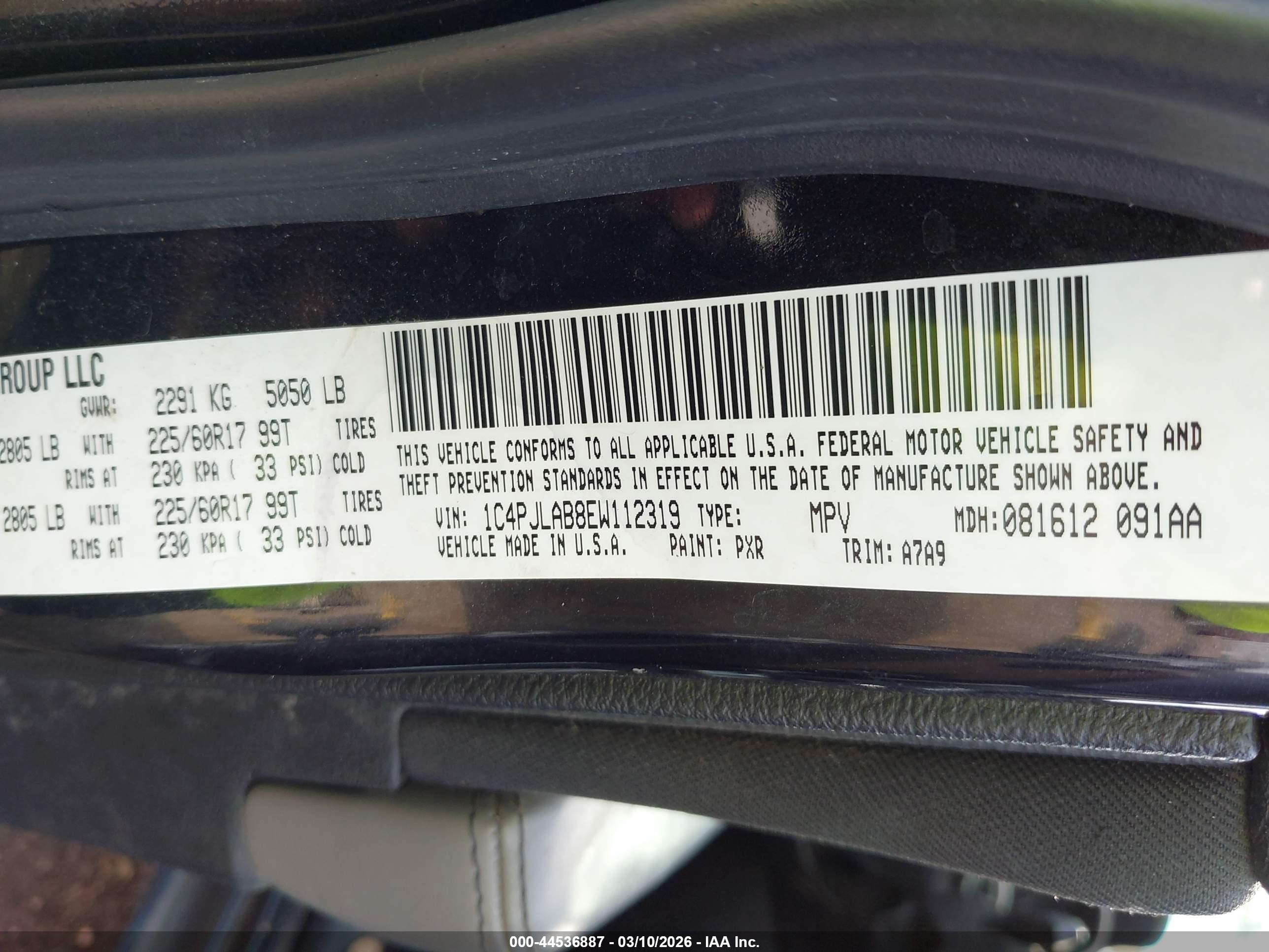 2014 Jeep Cherokee Sport Серый vin: 1C4PJLAB8EW112319