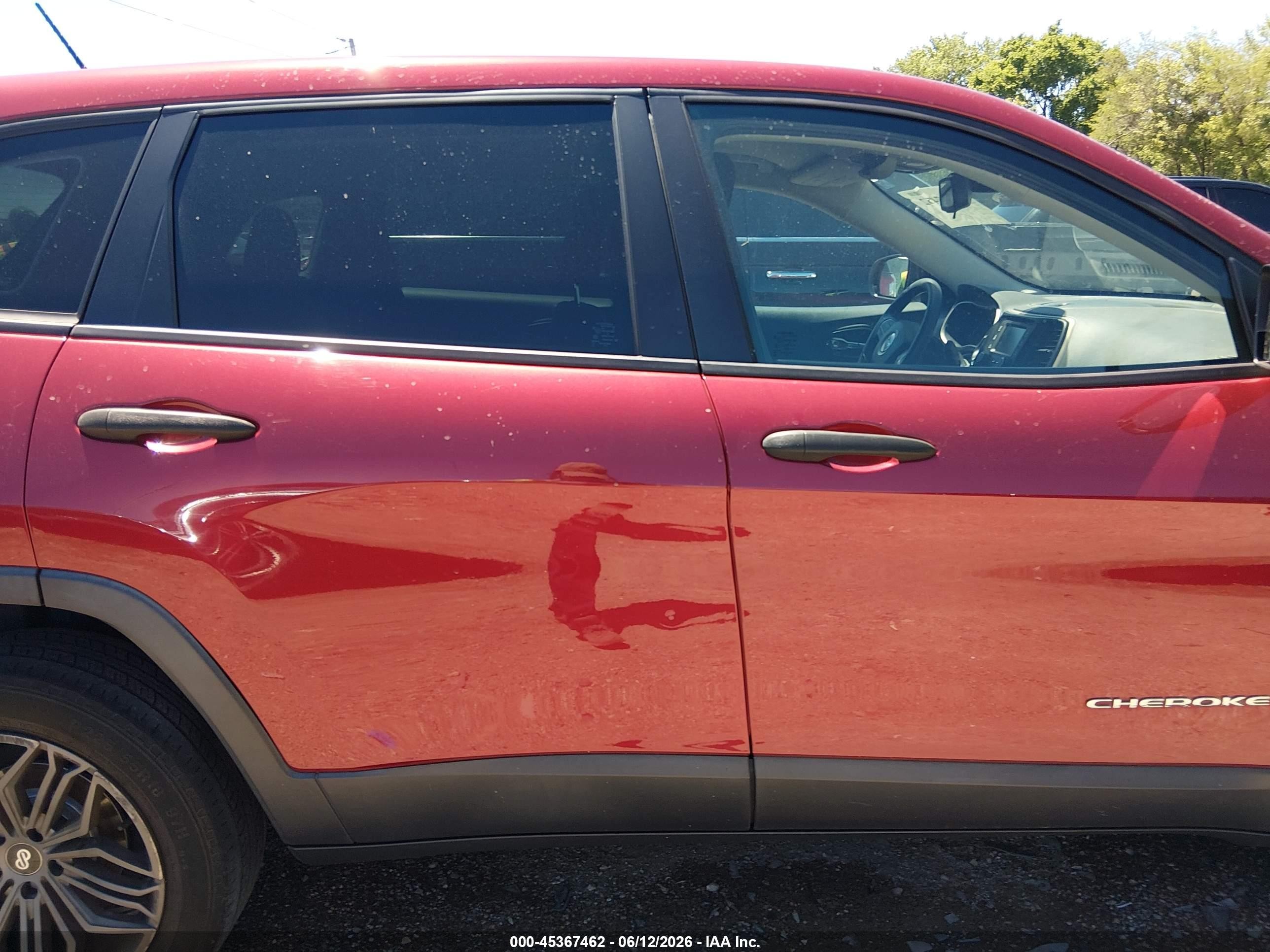 2014 Jeep Cherokee Sport Red vin: 1C4PJLAB8EW163870