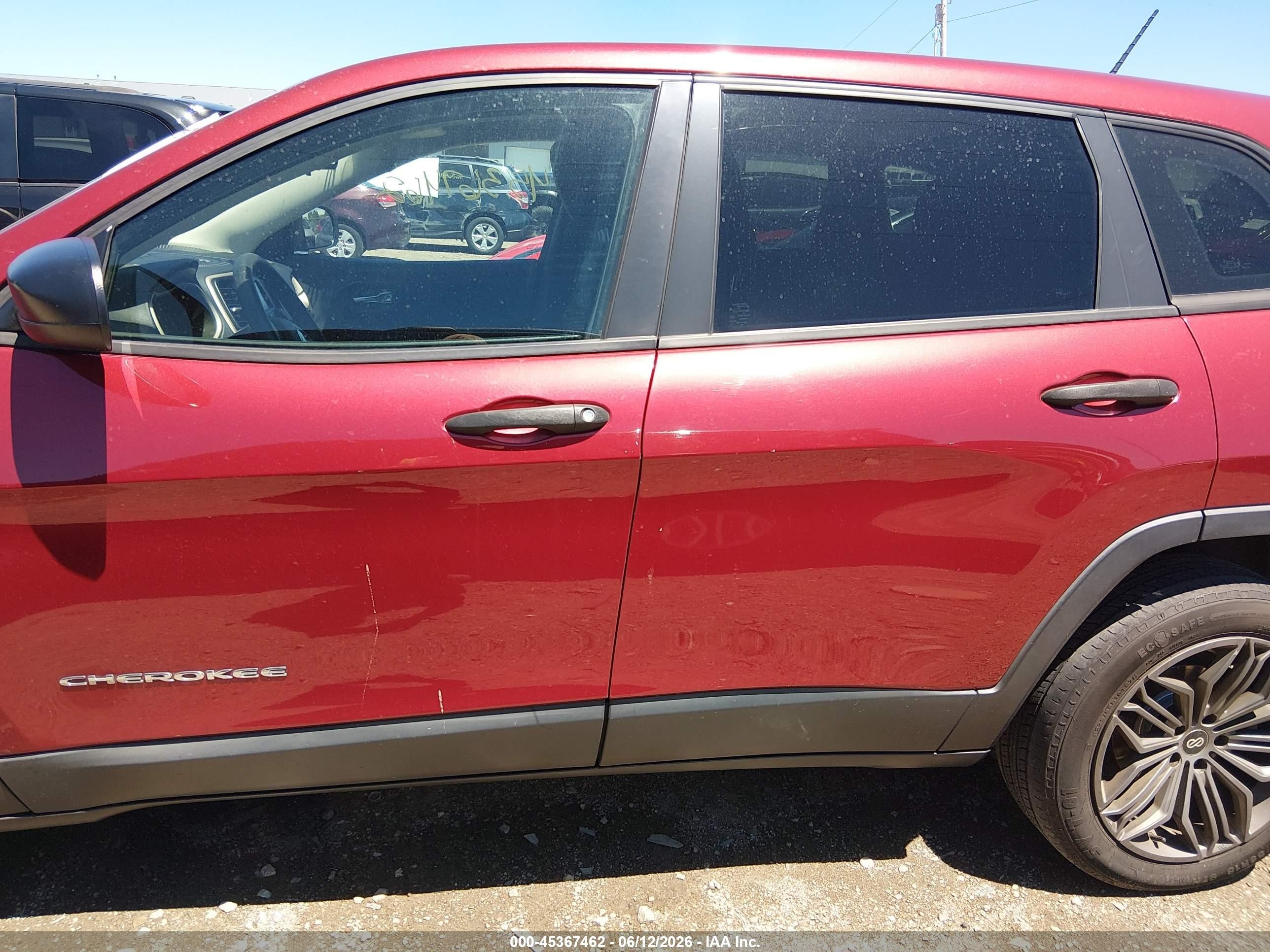 2014 Jeep Cherokee Sport Red vin: 1C4PJLAB8EW163870