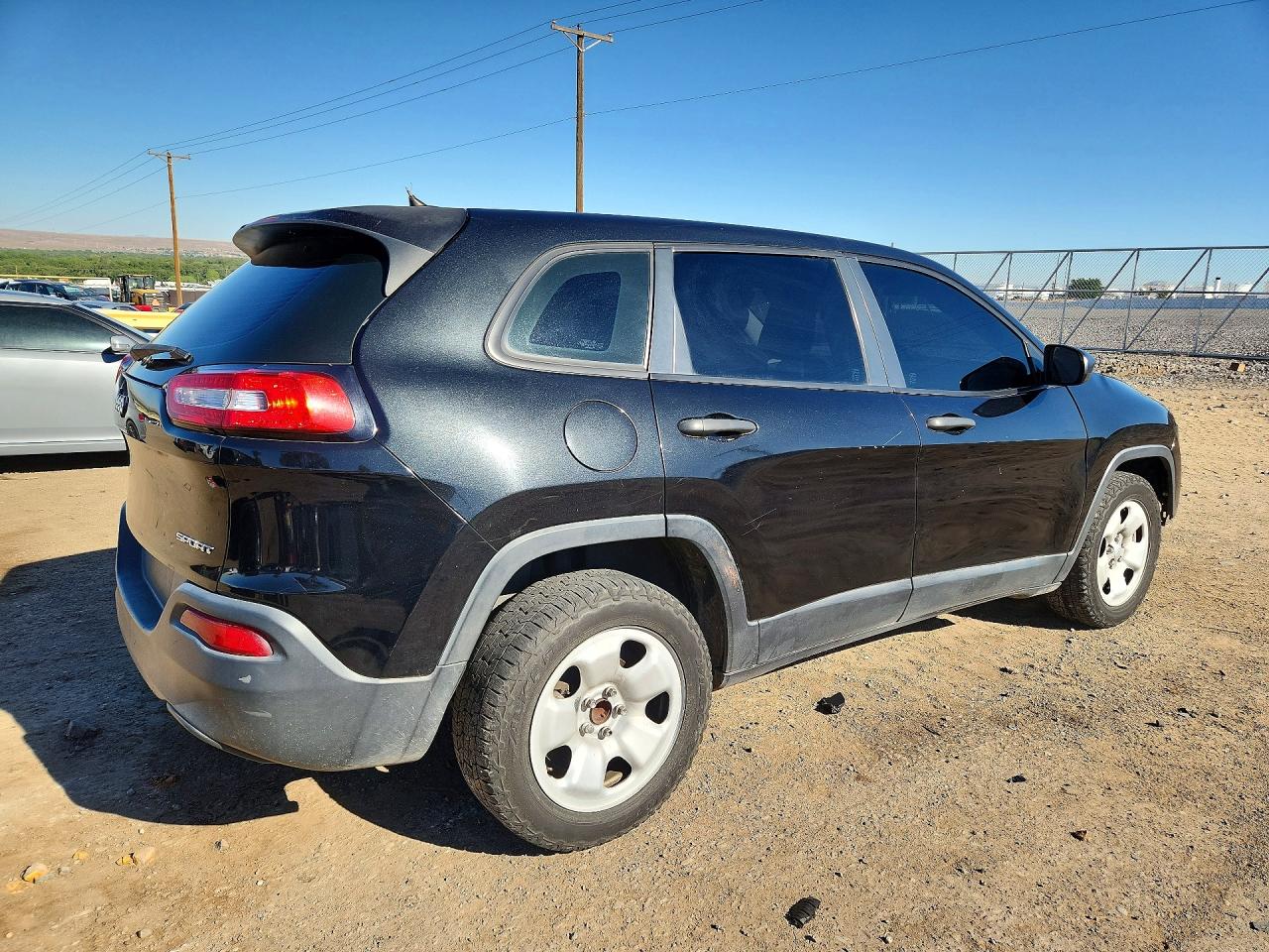 2014 Jeep Cherokee Sport Black vin: 1C4PJLAB8EW163920