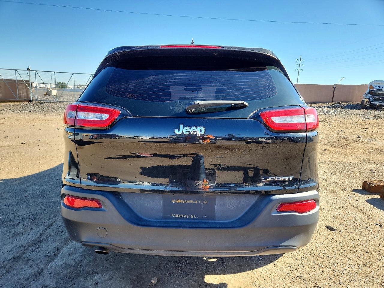 2014 Jeep Cherokee Sport Black vin: 1C4PJLAB8EW163920
