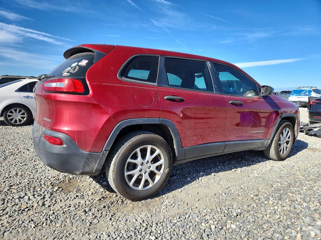 2014 Jeep Cherokee Sport Red vin: 1C4PJLAB8EW249647