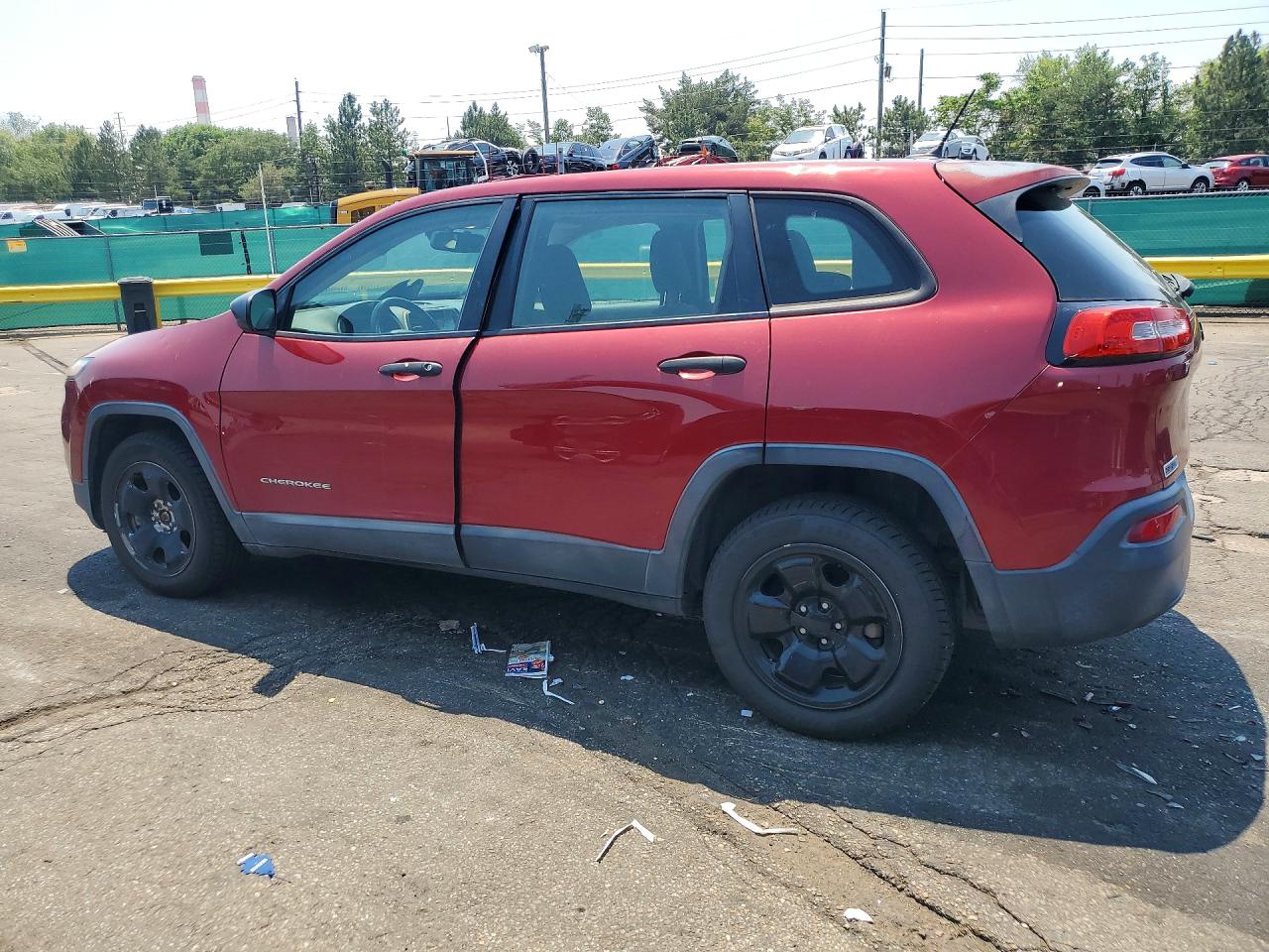 2014 Jeep Cherokee Sport Красный vin: 1C4PJLAB8EW314416