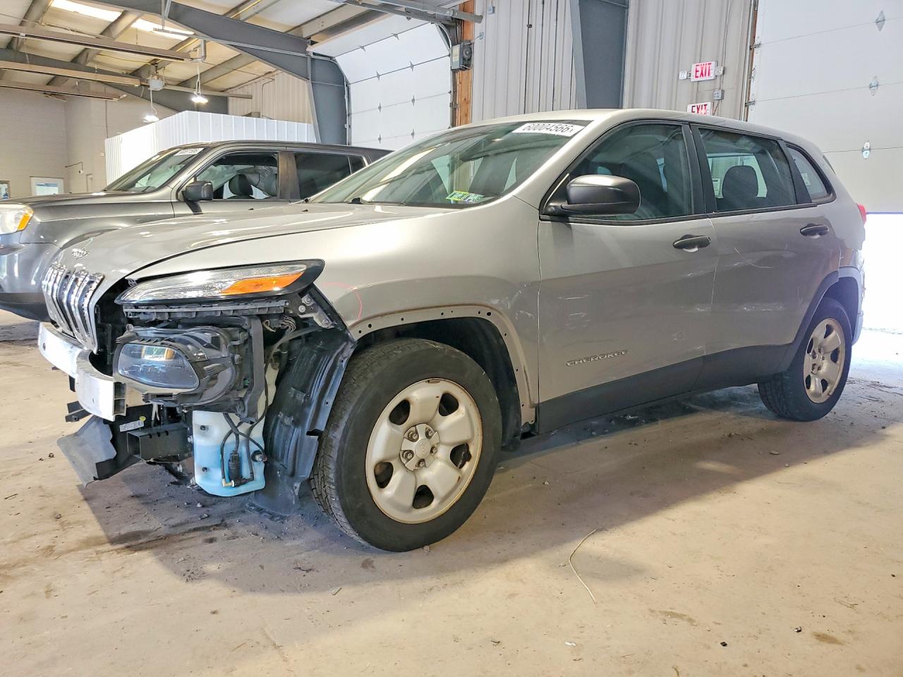 2015 Jeep Cherokee Sport Silver vin: 1C4PJLAB8FW506369
