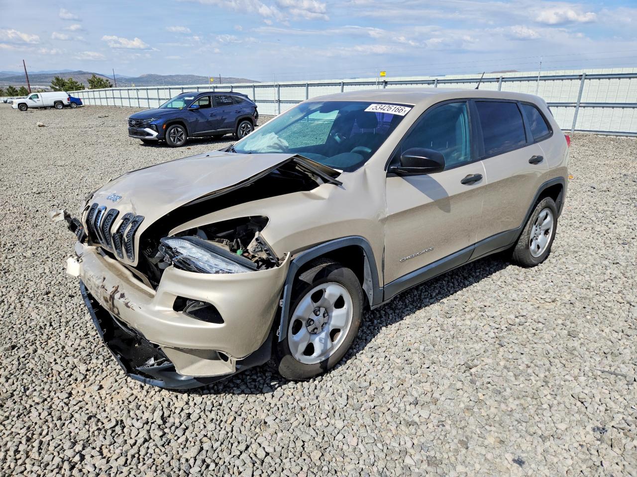 2015 Jeep Cherokee Sport Tan vin: 1C4PJLAB8FW561131