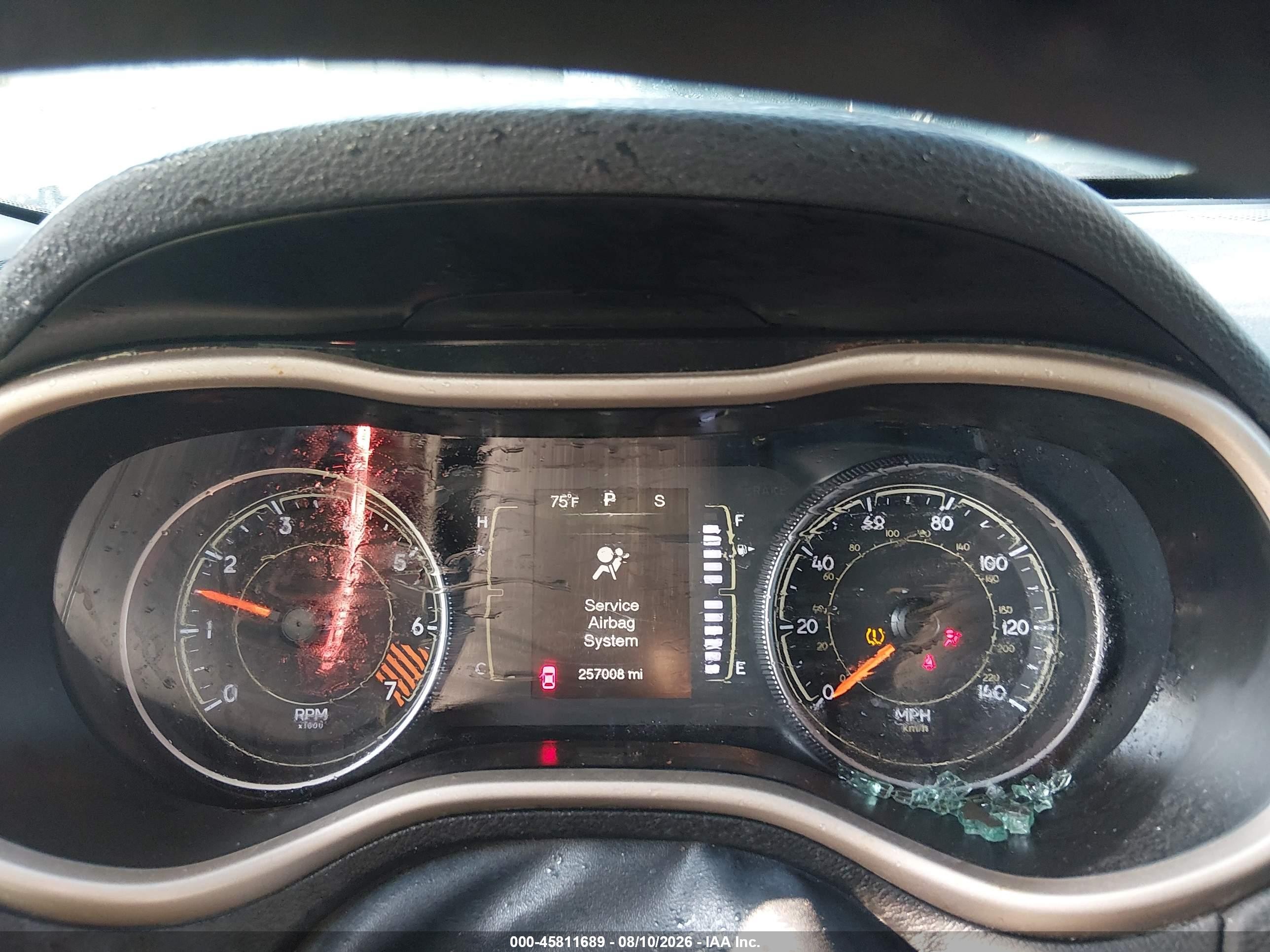 2015 Jeep Cherokee Sport Gray vin: 1C4PJLAB8FW579421