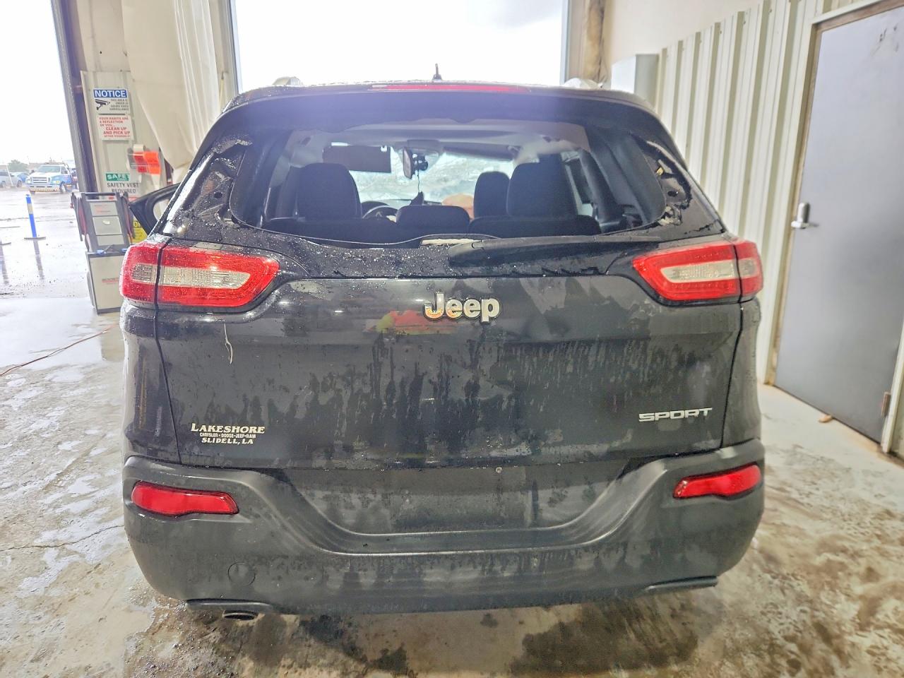 2015 Jeep Cherokee Sport Black vin: 1C4PJLAB8FW608044