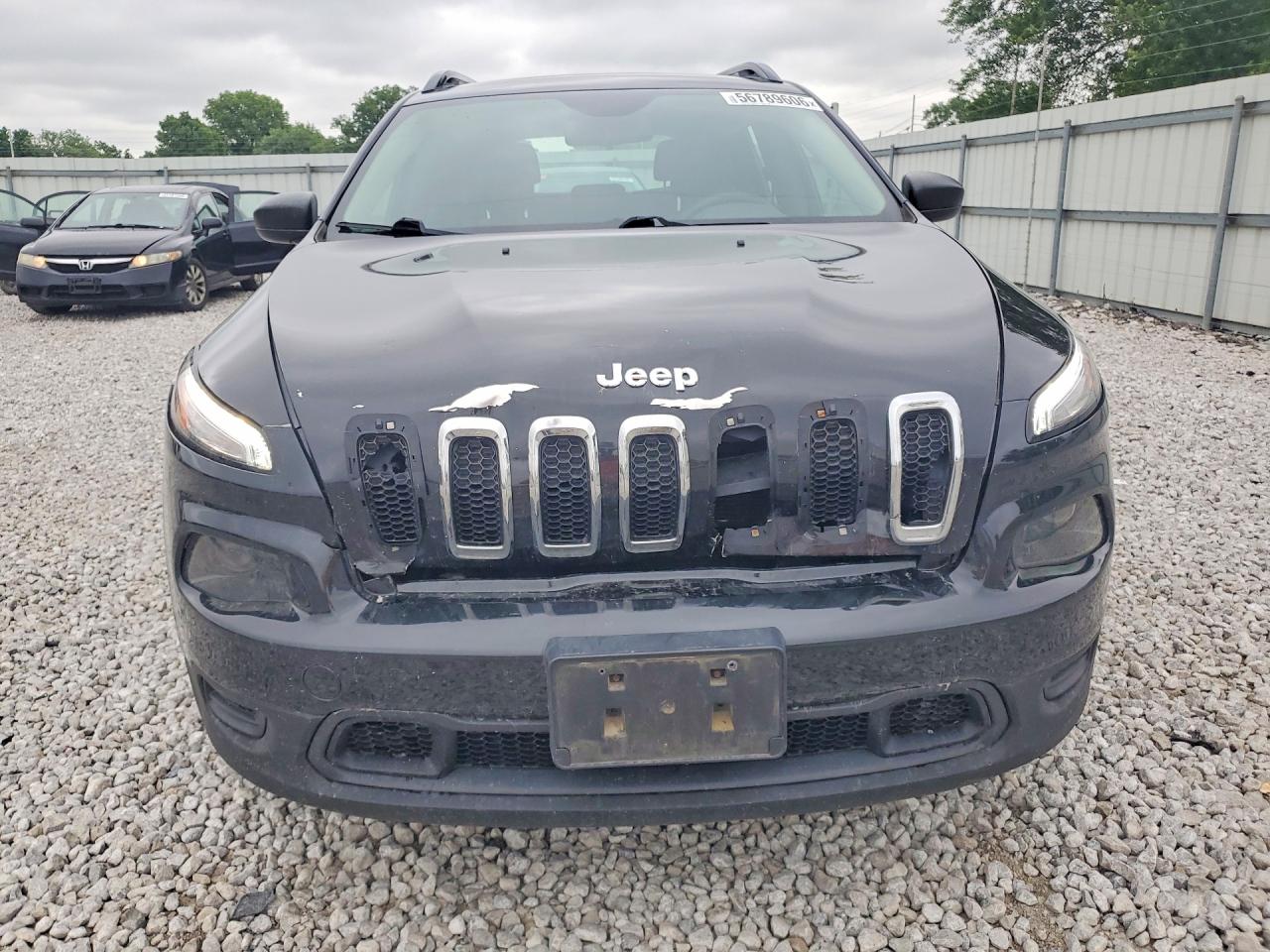 2015 Jeep Cherokee Sport Black vin: 1C4PJLAB8FW612417