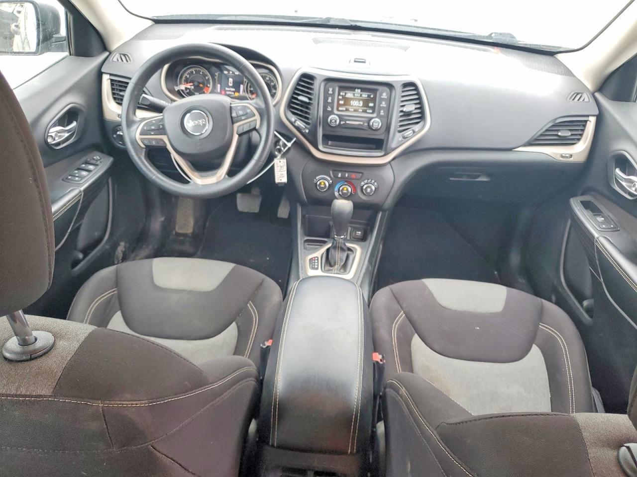 2015 Jeep Cherokee Sport Black vin: 1C4PJLAB8FW612417