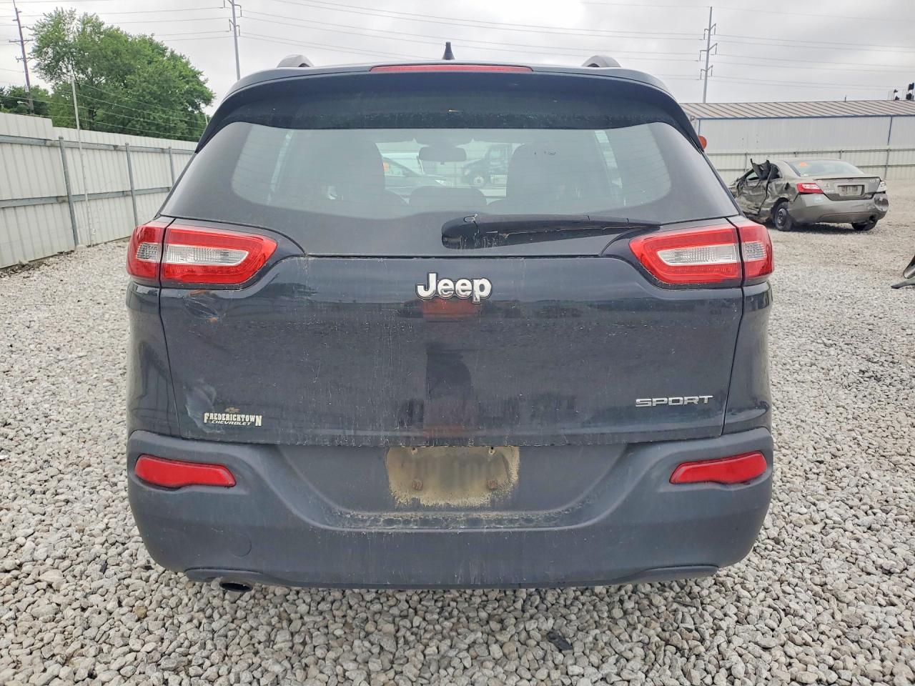 2015 Jeep Cherokee Sport Black vin: 1C4PJLAB8FW612417