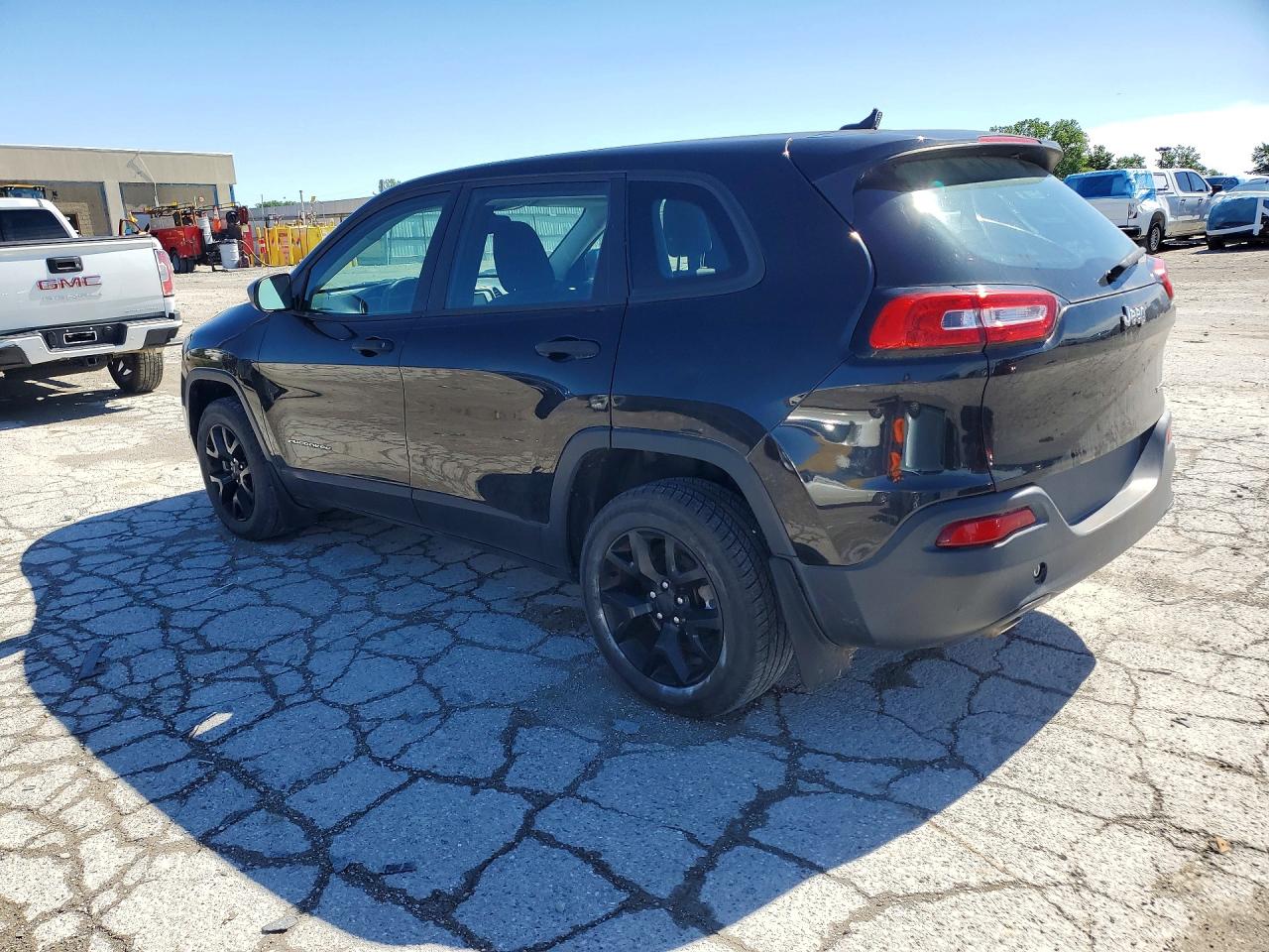 2015 Jeep Cherokee Sport Black vin: 1C4PJLAB8FW612451