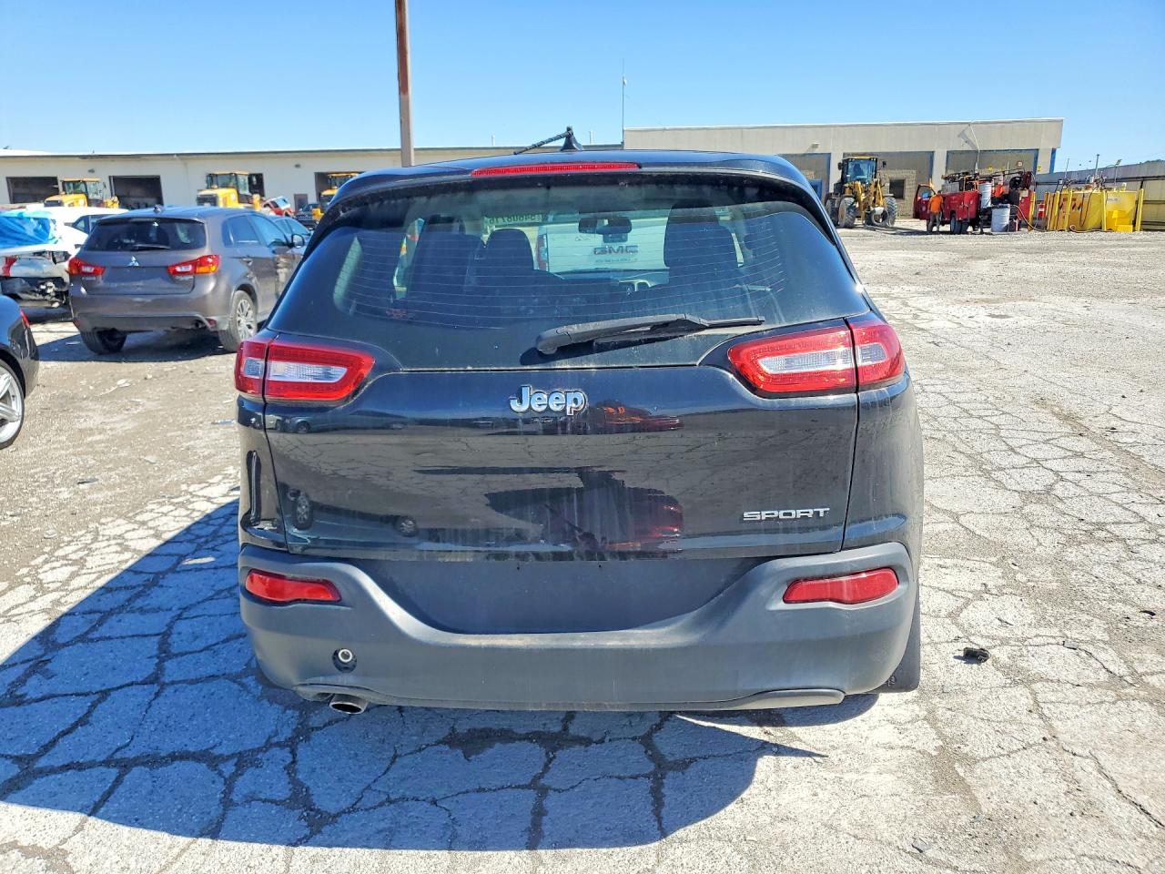 2015 Jeep Cherokee Sport Black vin: 1C4PJLAB8FW612451