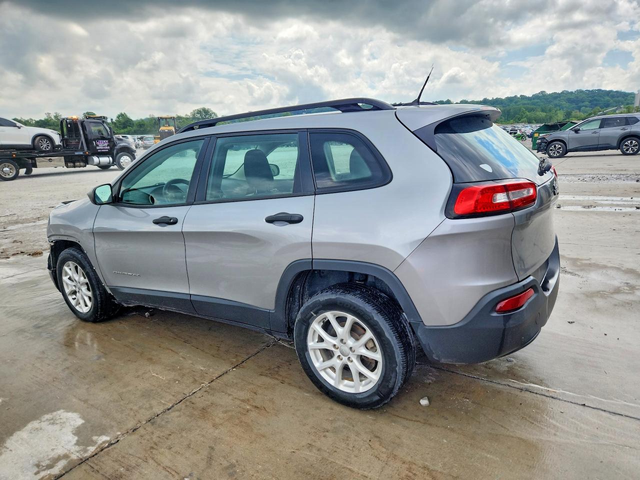 2015 Jeep Cherokee Sport Gray vin: 1C4PJLAB8FW616855