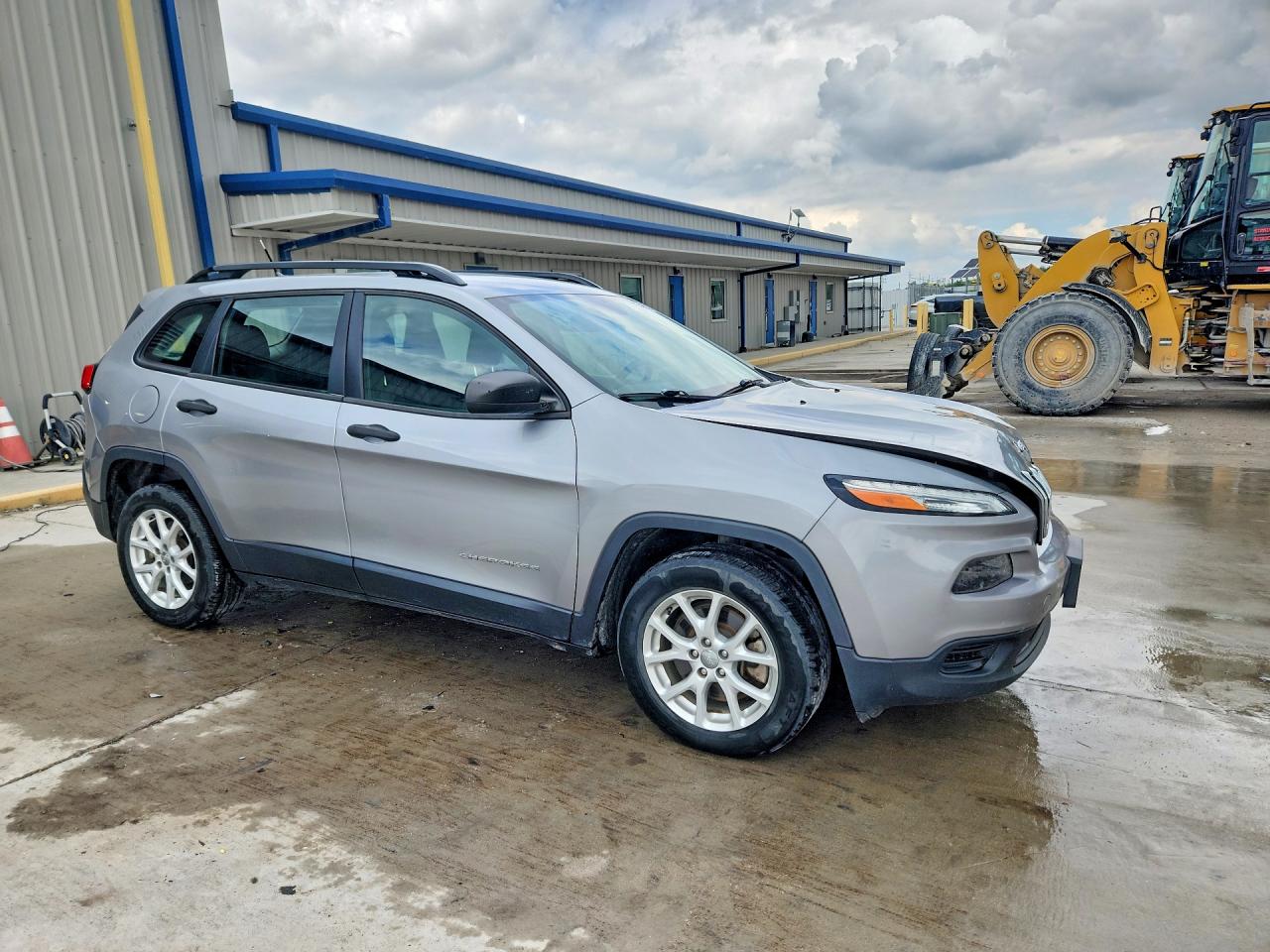 2015 Jeep Cherokee Sport Gray vin: 1C4PJLAB8FW616855