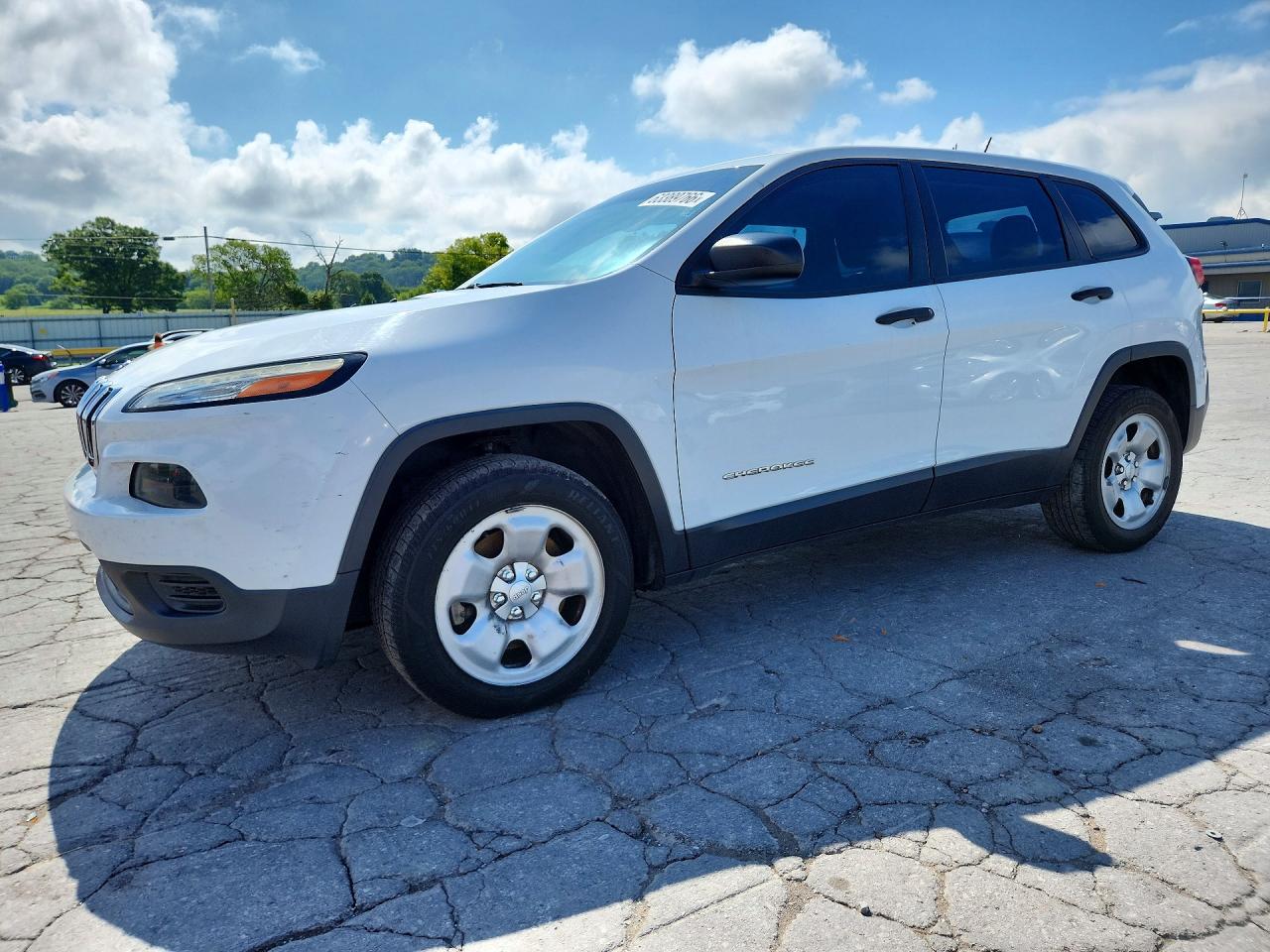 2015 Jeep Cherokee Sport White vin: 1C4PJLAB8FW632103