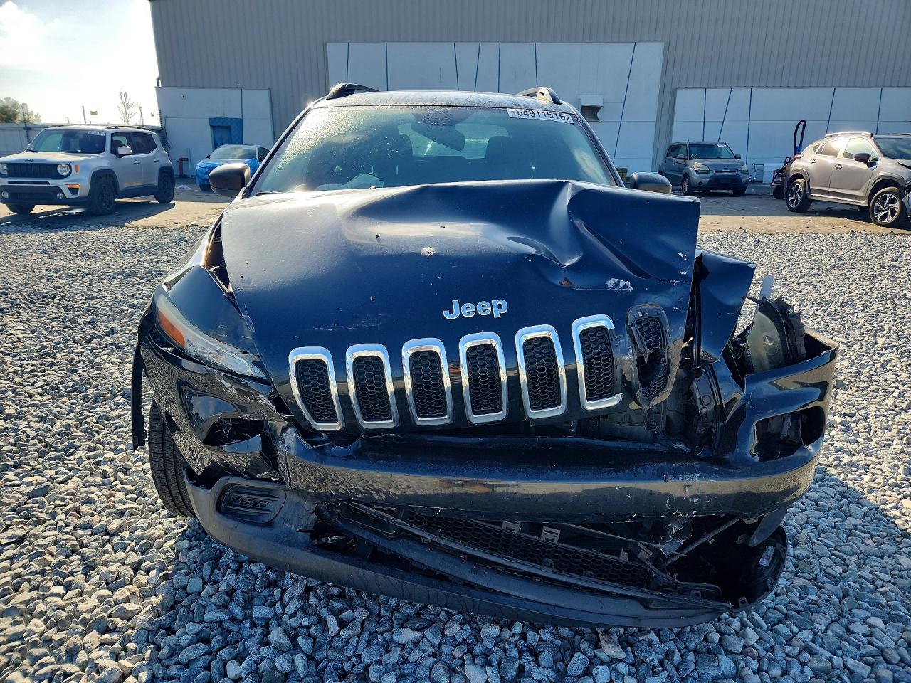 2015 Jeep Cherokee Sport Black vin: 1C4PJLAB8FW677171