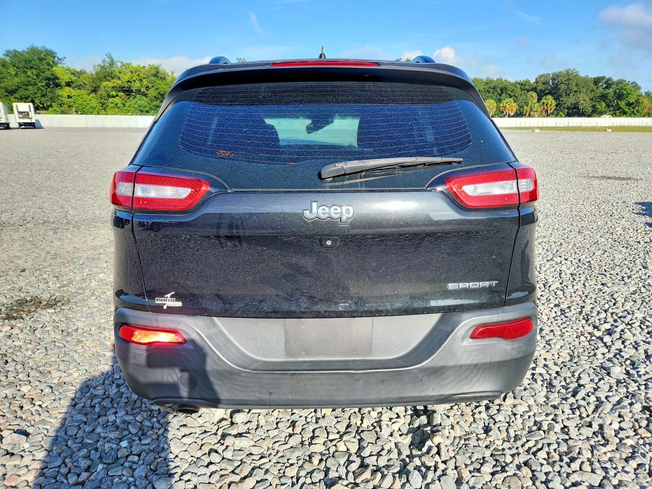 2015 Jeep Cherokee Sport Black vin: 1C4PJLAB8FW677171