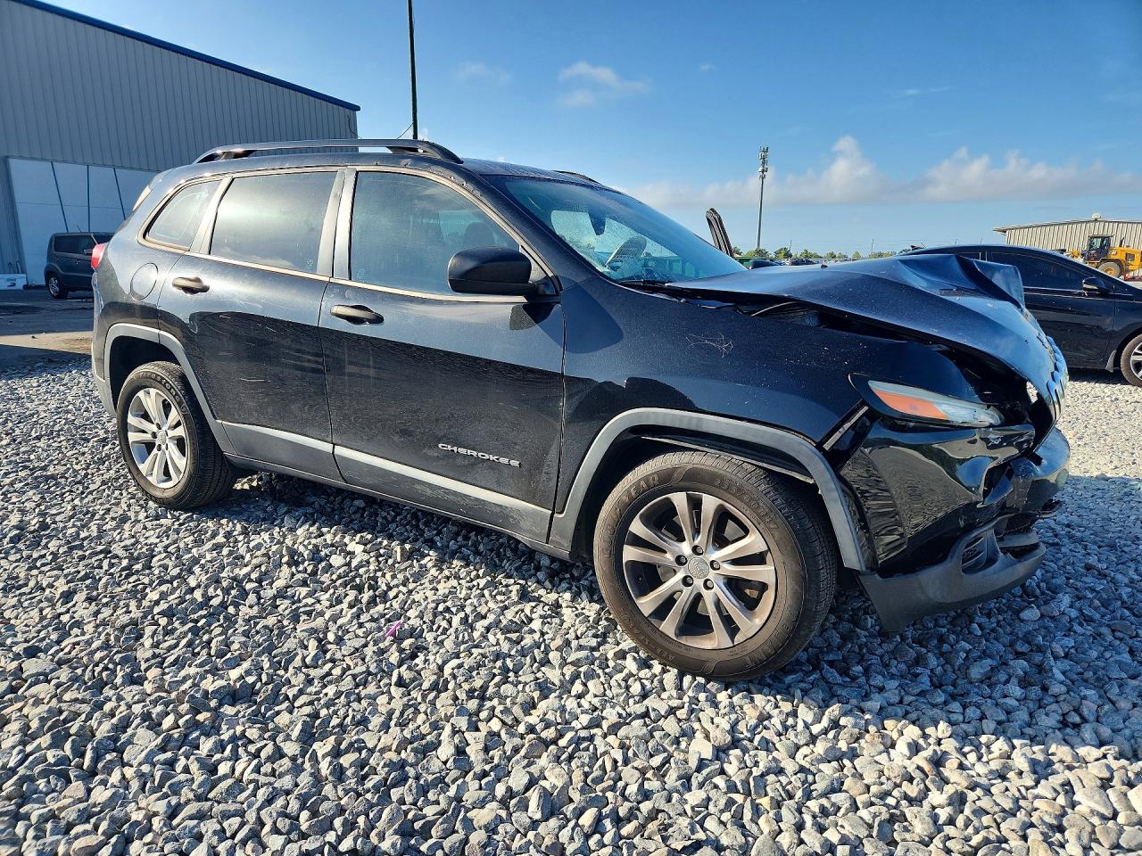 2015 Jeep Cherokee Sport Black vin: 1C4PJLAB8FW677171