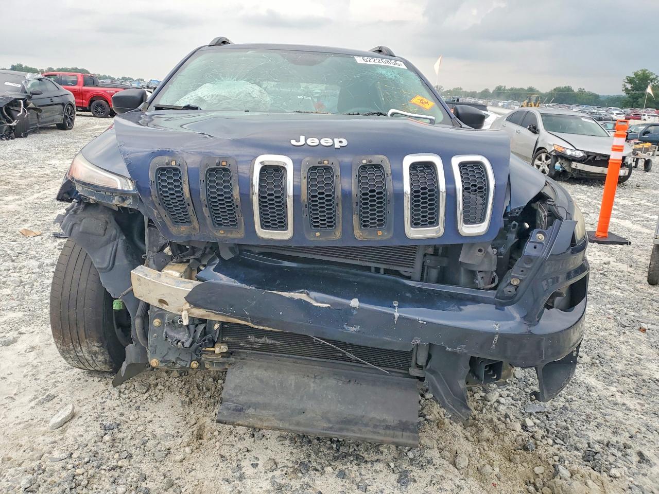 2015 Jeep Cherokee Sport Blue vin: 1C4PJLAB8FW731374