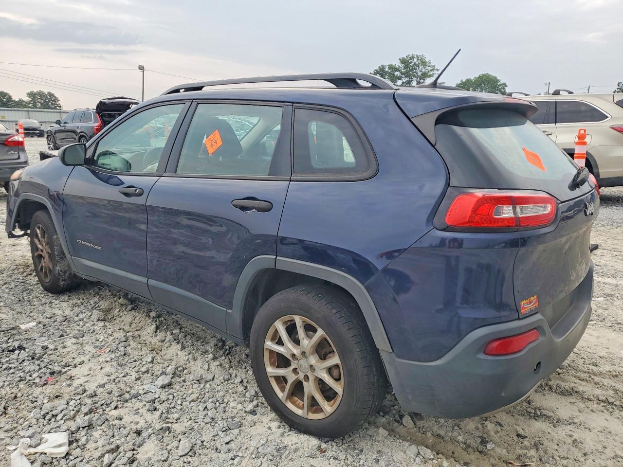 2015 Jeep Cherokee Sport Blue vin: 1C4PJLAB8FW731374