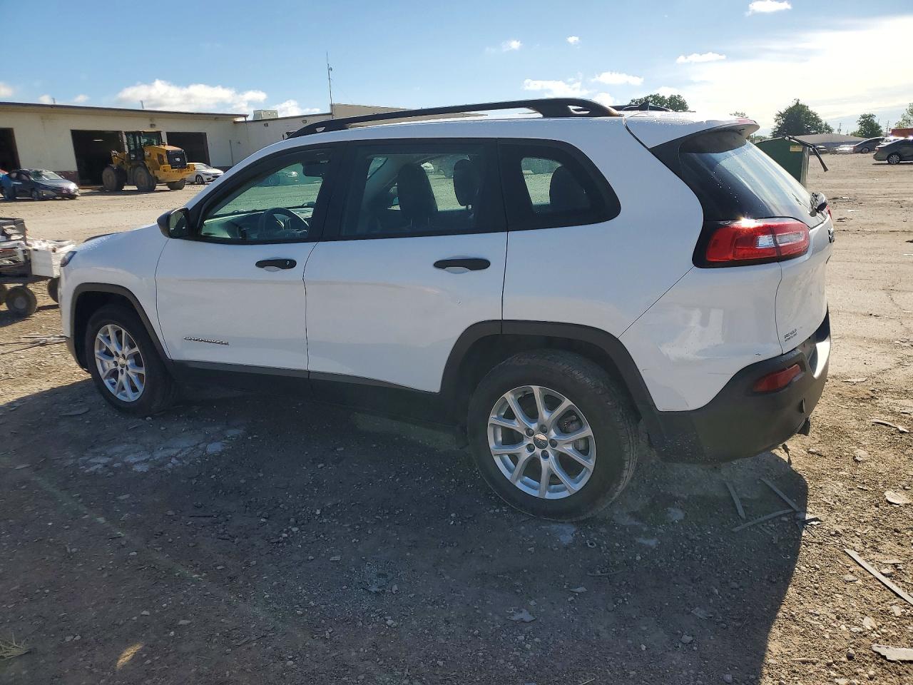 2015 Jeep Cherokee White vin: 1C4PJLAB8FW760440