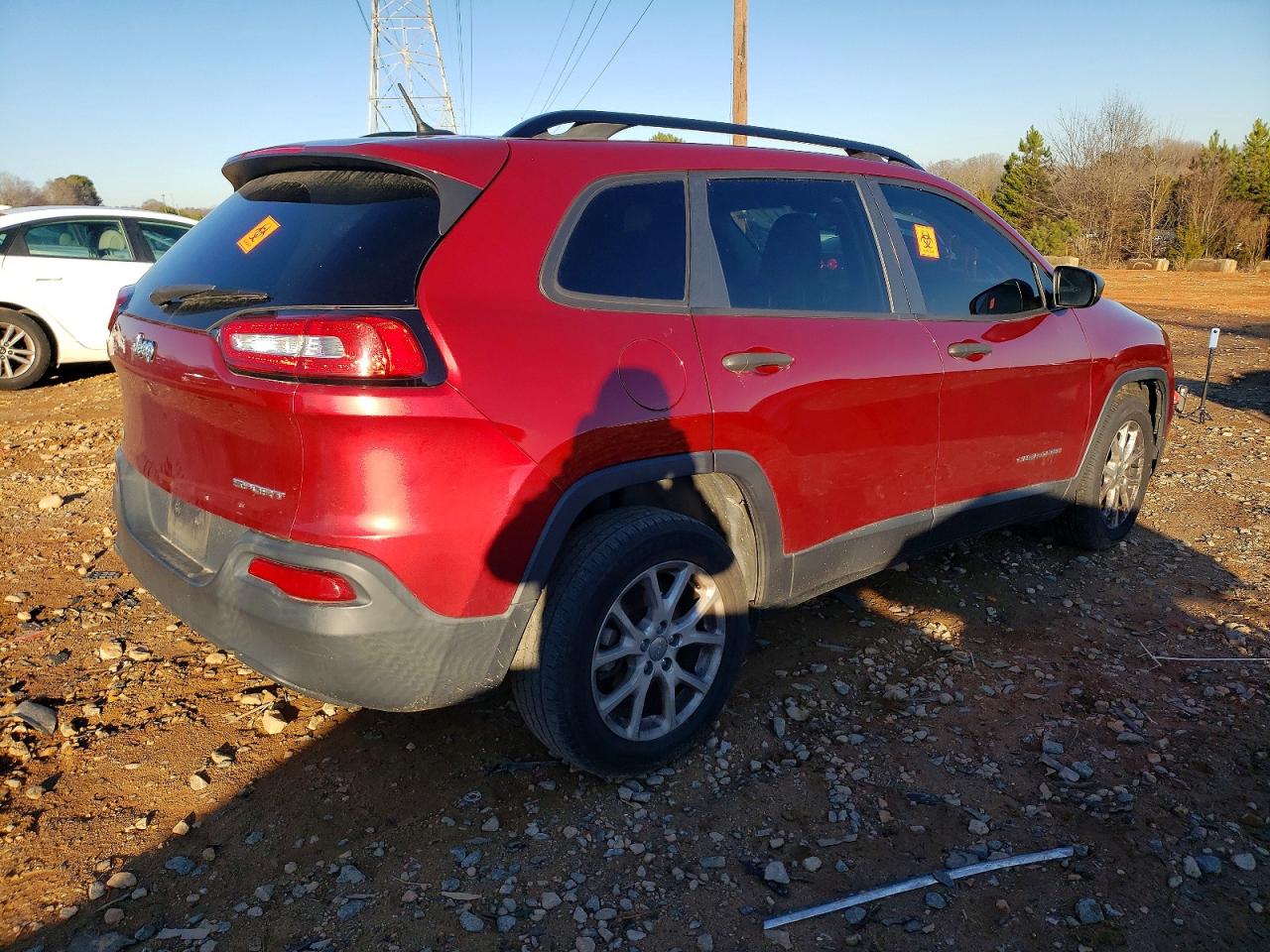 2016 Jeep Cherokee Sport Burgundy vin: 1C4PJLAB8GW222709