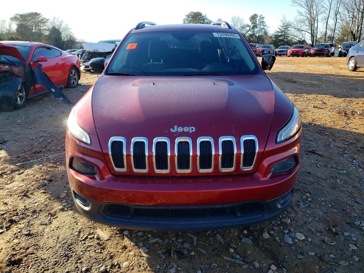 2016 Jeep Cherokee Sport Burgundy vin: 1C4PJLAB8GW222709