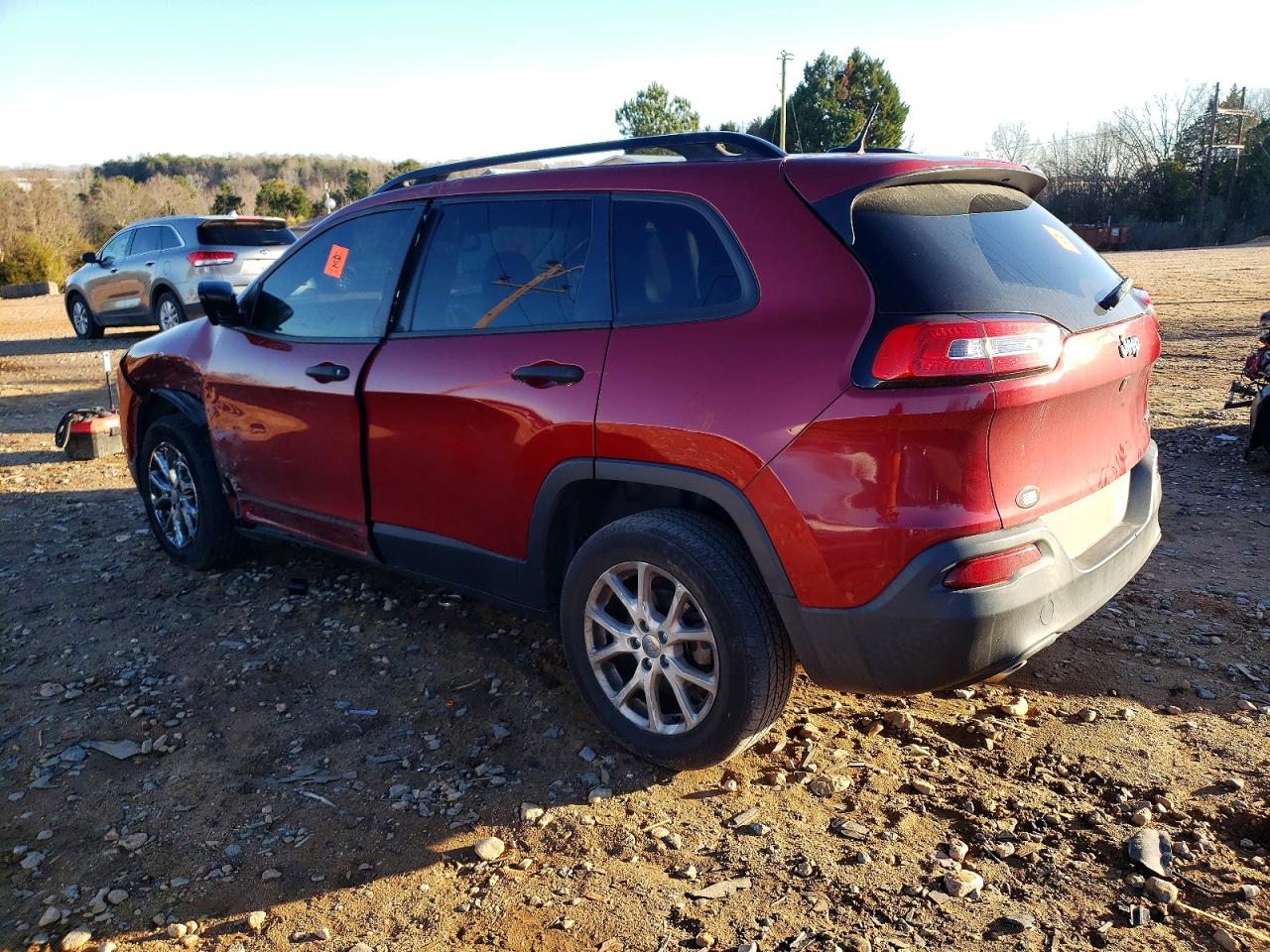 2016 Jeep Cherokee Sport Burgundy vin: 1C4PJLAB8GW222709