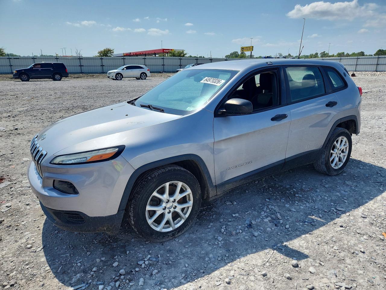 2014 Jeep Cherokee Sport Silver vin: 1C4PJLAB9EW112944