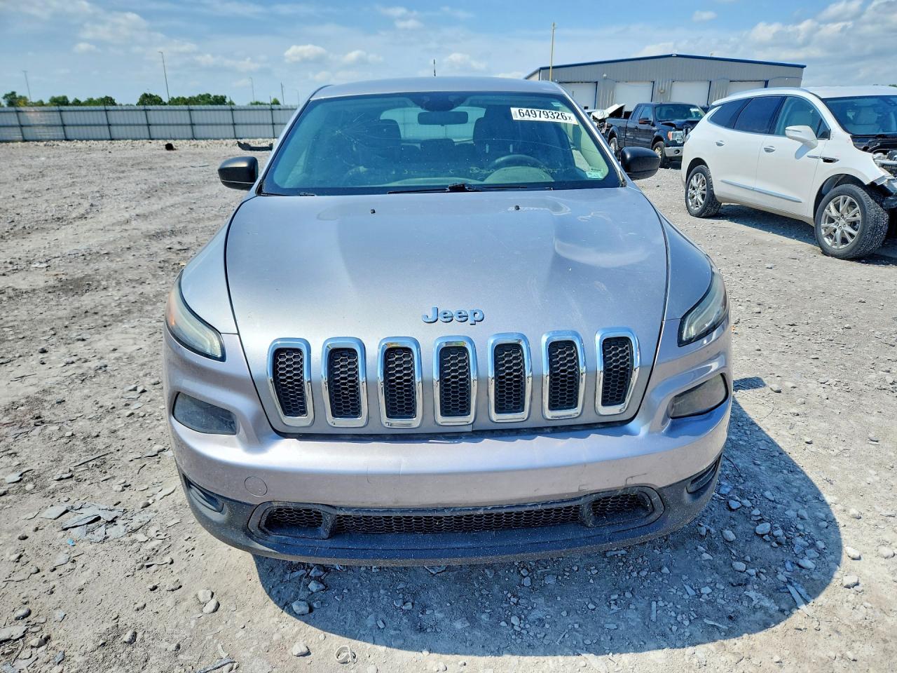 2014 Jeep Cherokee Sport Silver vin: 1C4PJLAB9EW112944