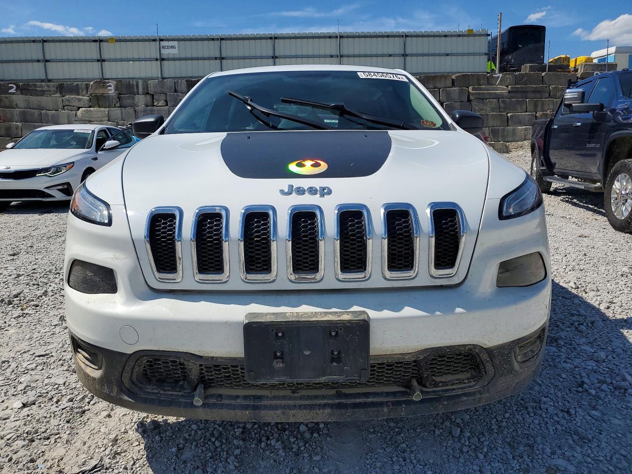2014 Jeep Cherokee Sport White vin: 1C4PJLAB9EW144583