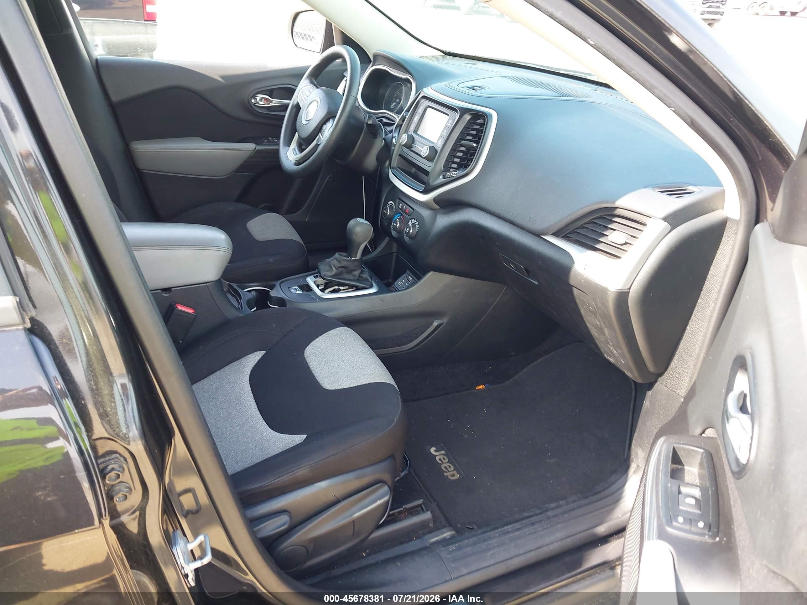 2014 Jeep Cherokee Sport Black vin: 1C4PJLAB9EW155793