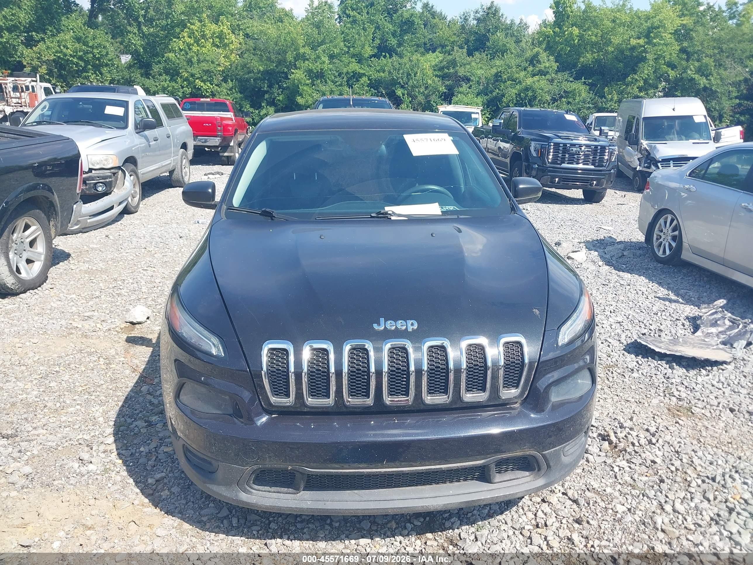 2014 Jeep Cherokee Sport Черный vin: 1C4PJLAB9EW221999