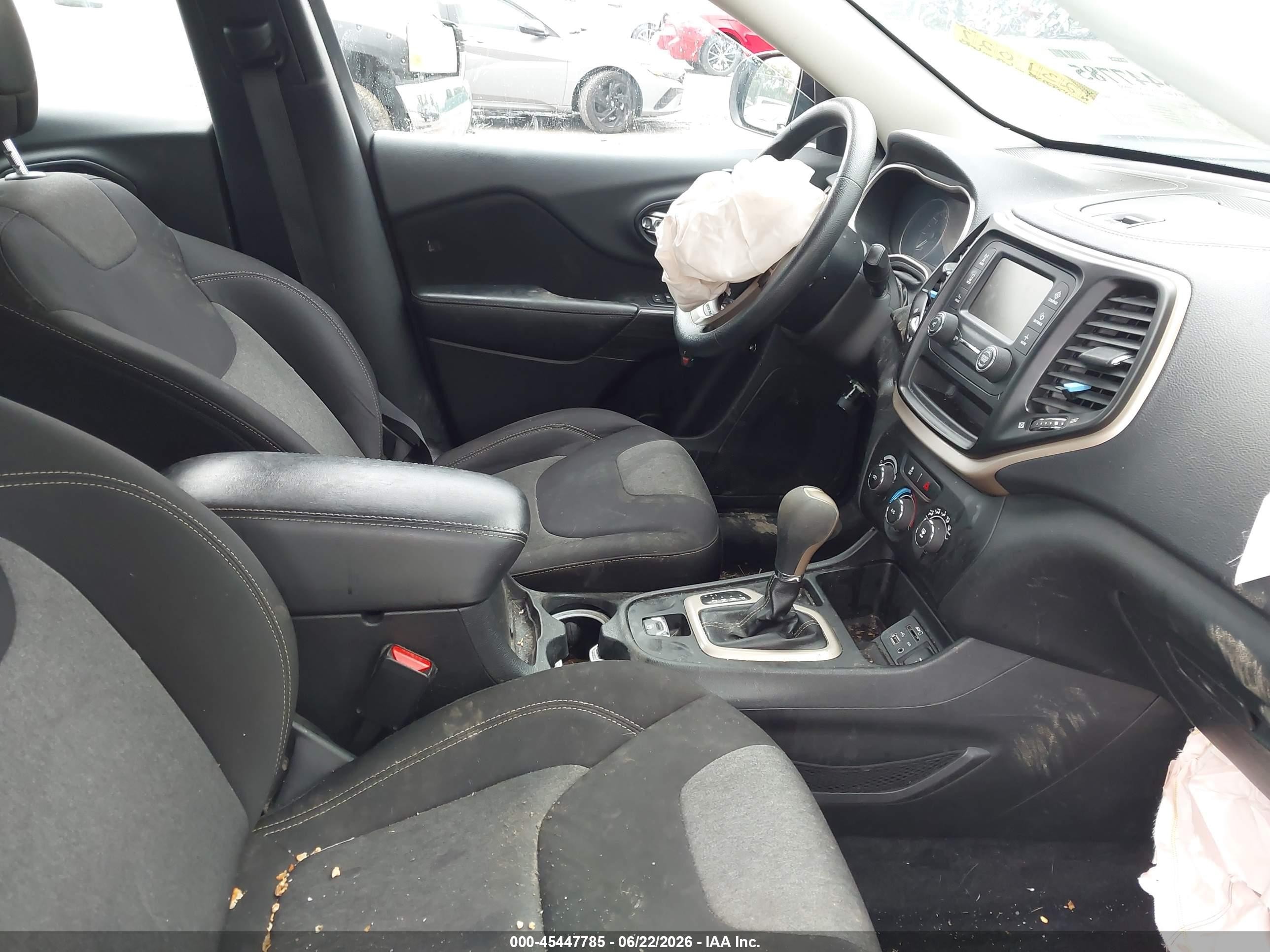 2014 Jeep Cherokee Sport White vin: 1C4PJLAB9EW231027