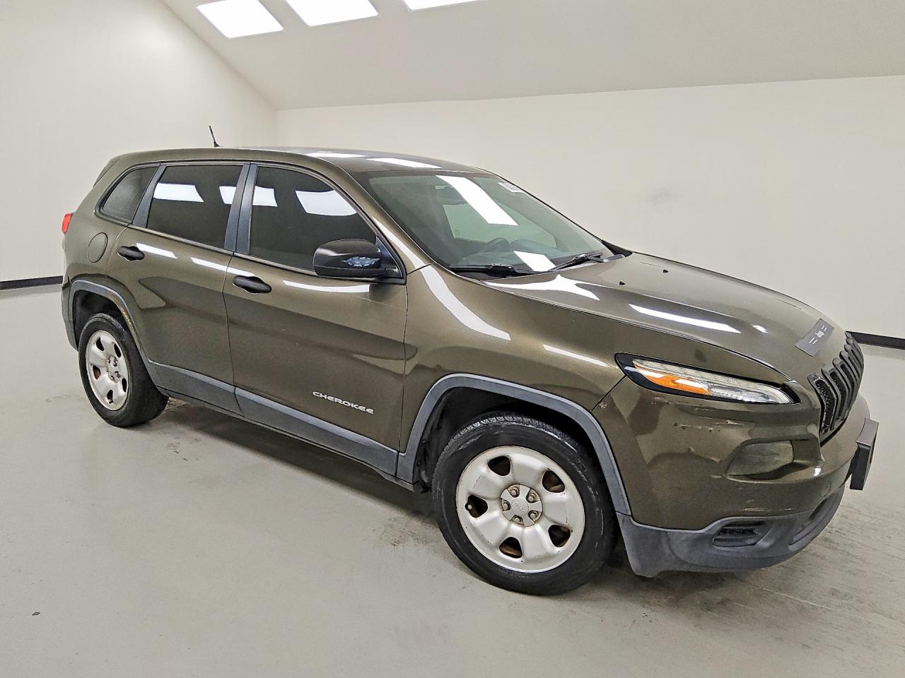 2014 Jeep Cherokee Sport Green vin: 1C4PJLAB9EW301576