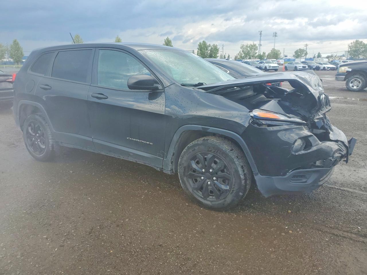 2015 Jeep Cherokee Sport Черный vin: 1C4PJLAB9FW584580
