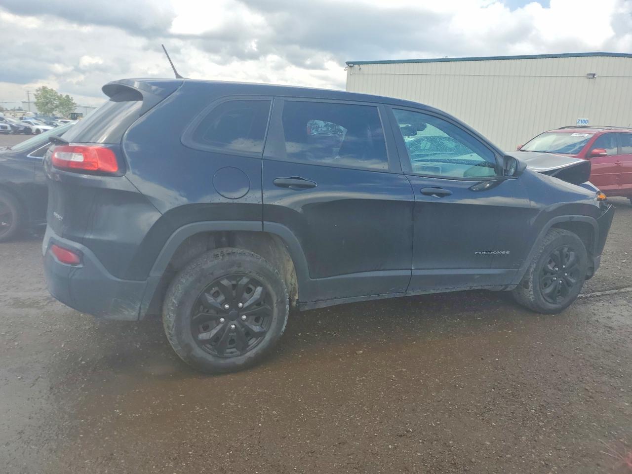 2015 Jeep Cherokee Sport Черный vin: 1C4PJLAB9FW584580