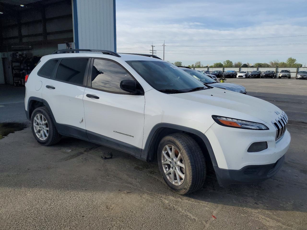 2016 Jeep Cherokee Белый vin: 1C4PJLAB9GW243164