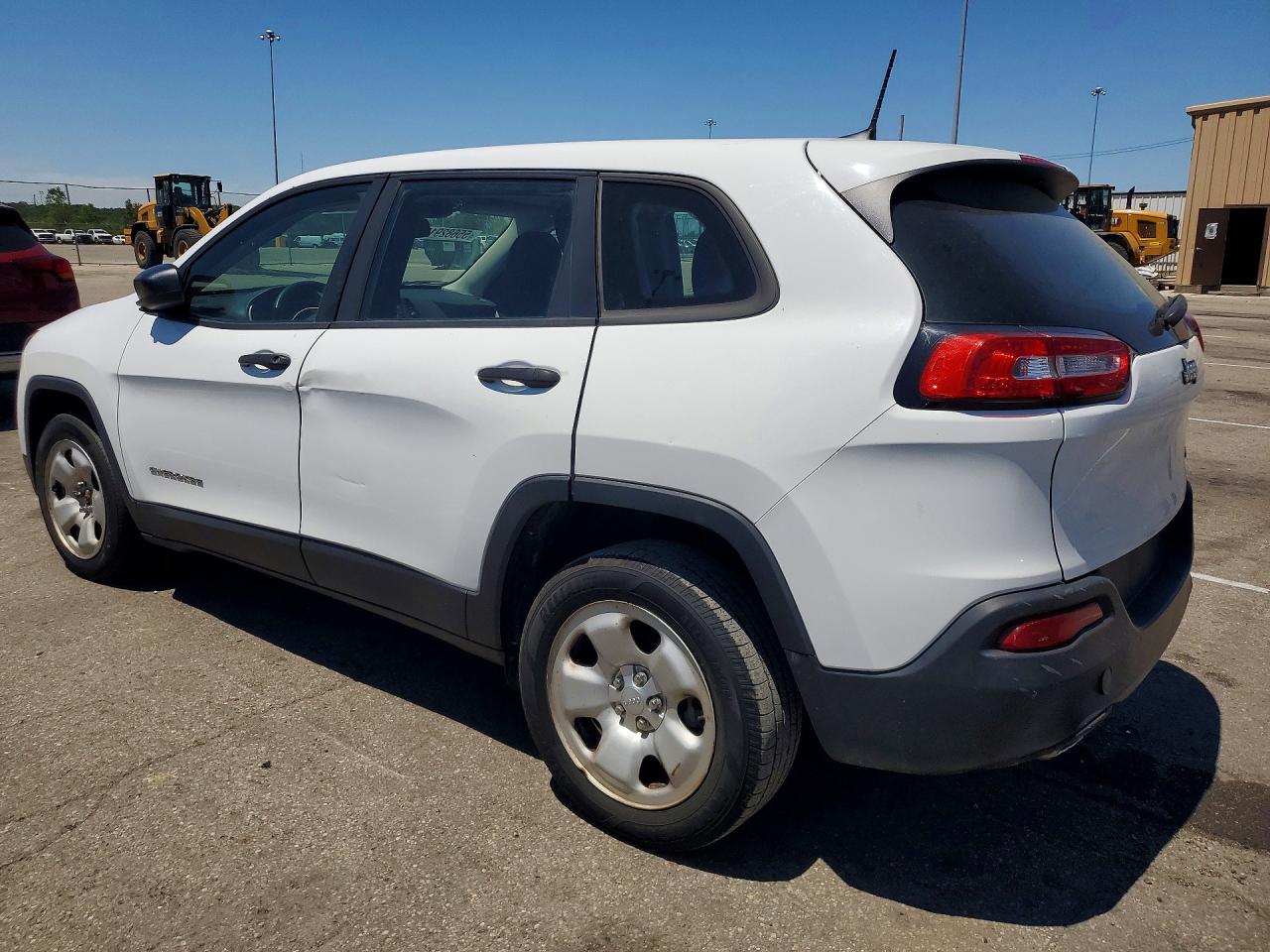 2017 Jeep Cherokee Sport White vin: 1C4PJLAB9HW507789