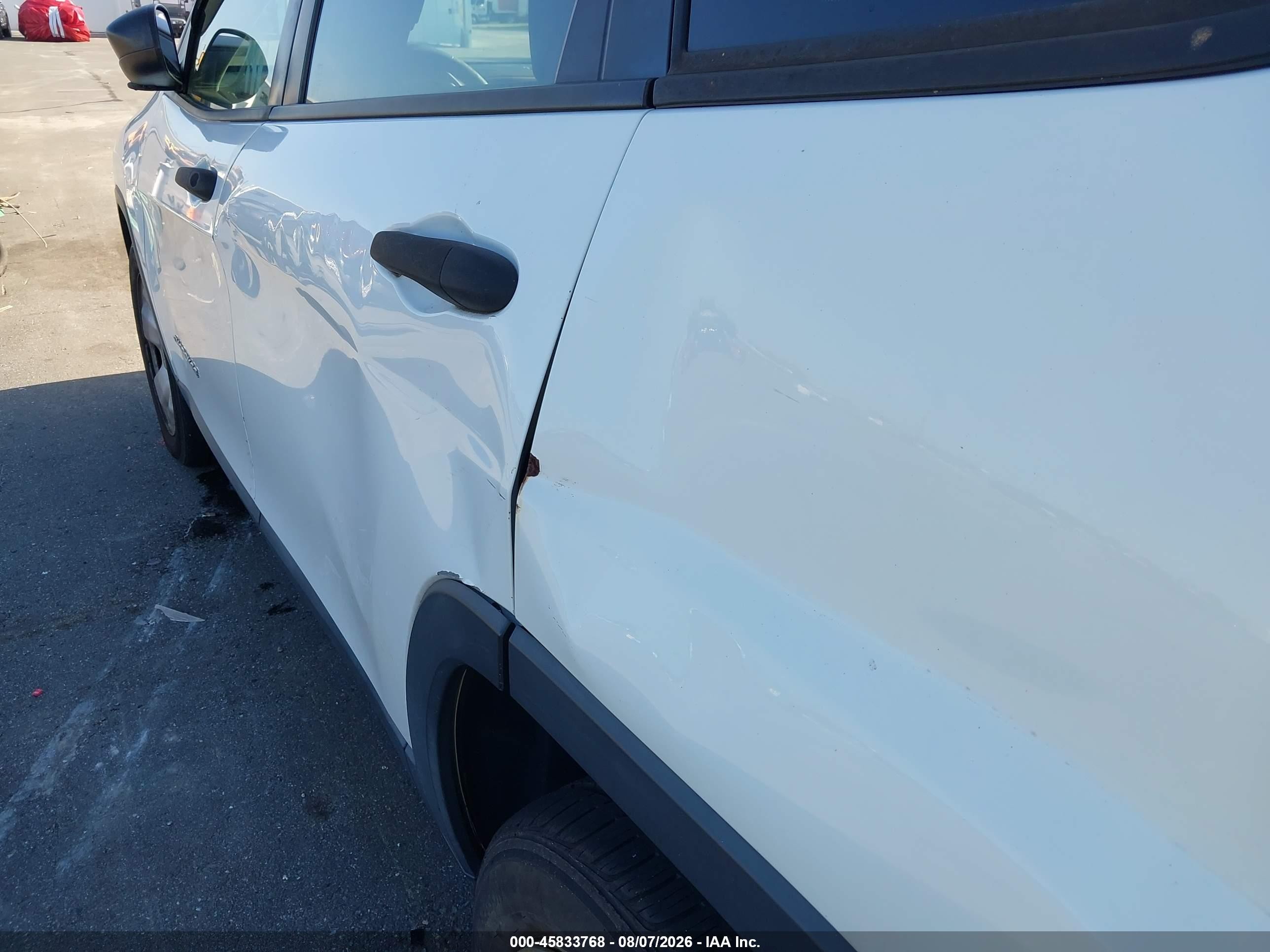 2014 Jeep Cherokee Sport White vin: 1C4PJLABXEW104593