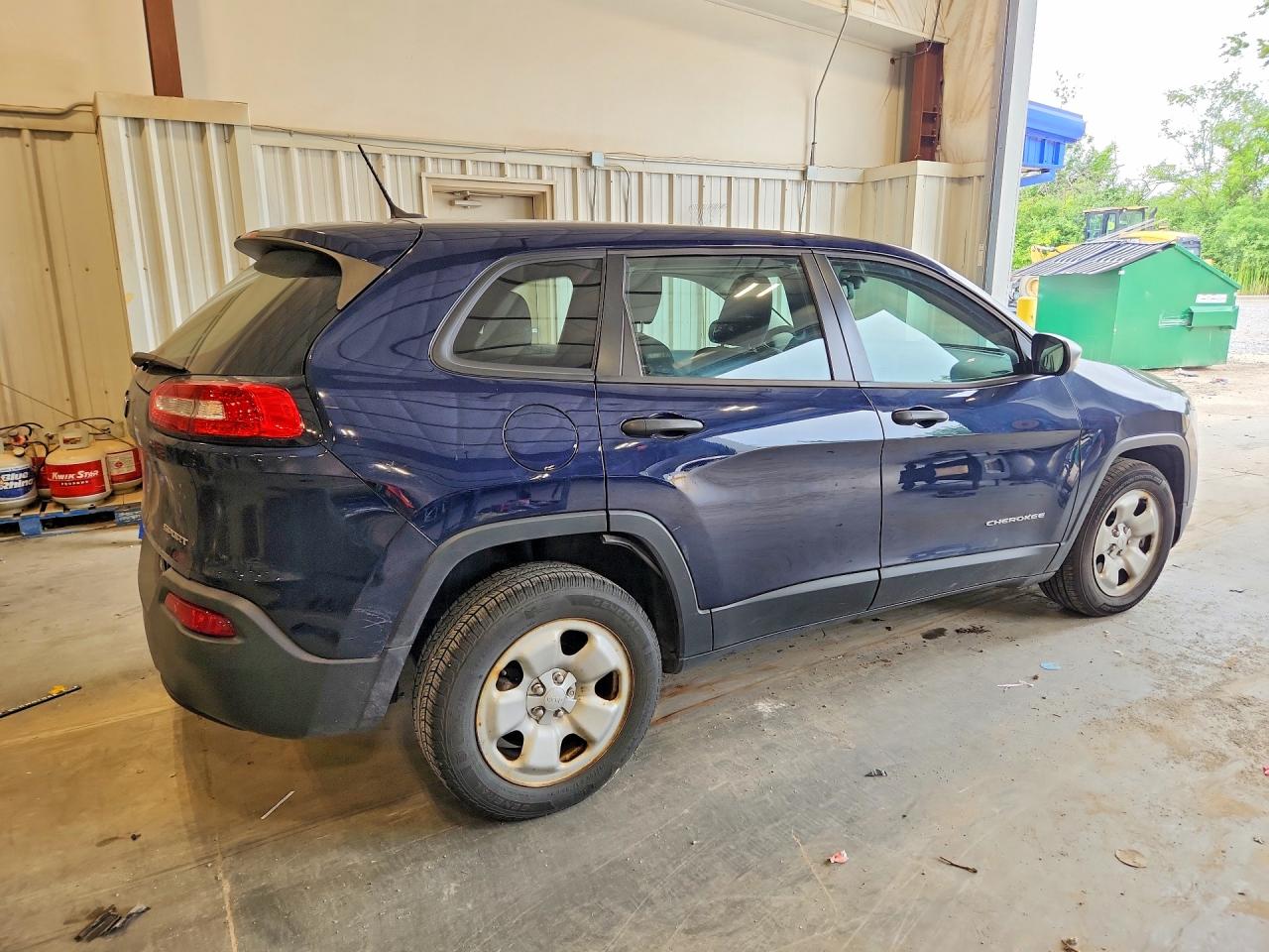 2014 Jeep Cherokee Sport Синий vin: 1C4PJLABXEW185112