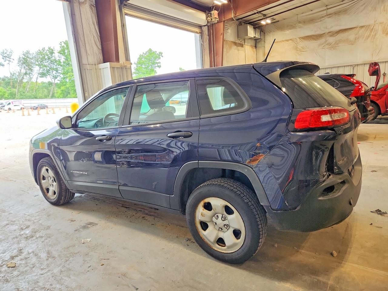 2014 Jeep Cherokee Sport Синий vin: 1C4PJLABXEW185112