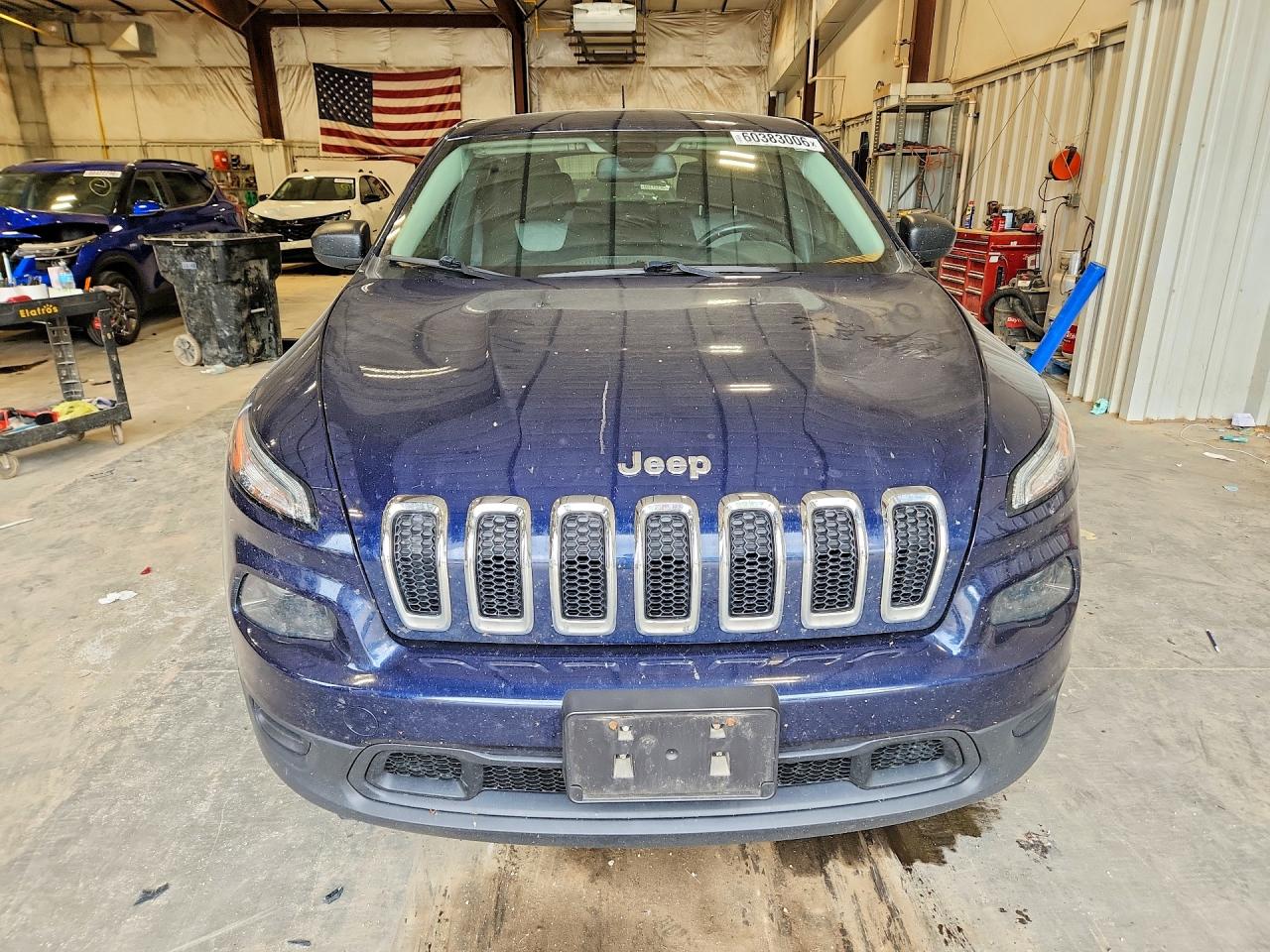 2014 Jeep Cherokee Sport Синий vin: 1C4PJLABXEW185112